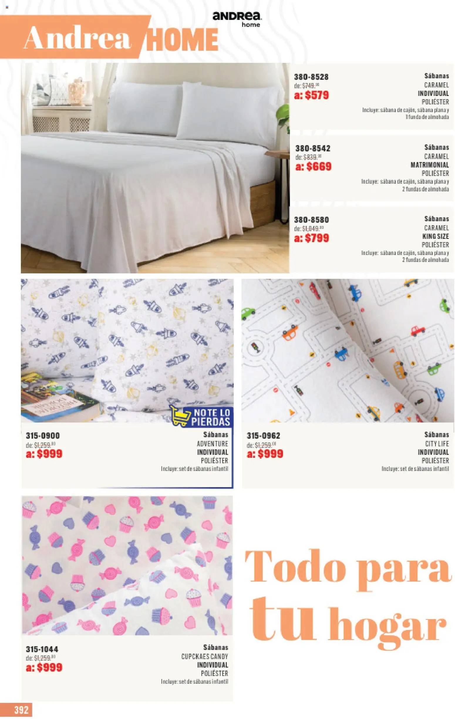 Nuevas ofertas de Andrea válidas en toda la República Mexicana desde el 31.05.2026. ¡Encuentra las mejores ofertas en Andrea catálogo Outlet! | Página: 392
