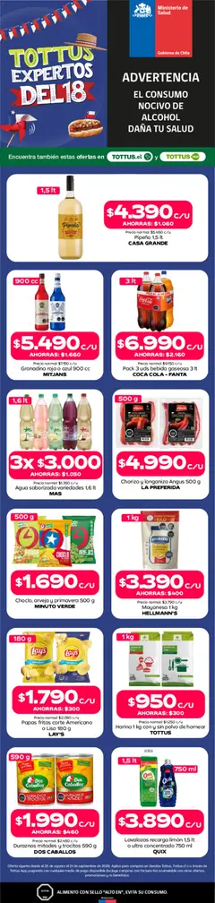 Tottus Ofertas válido desde el 30.08.2026