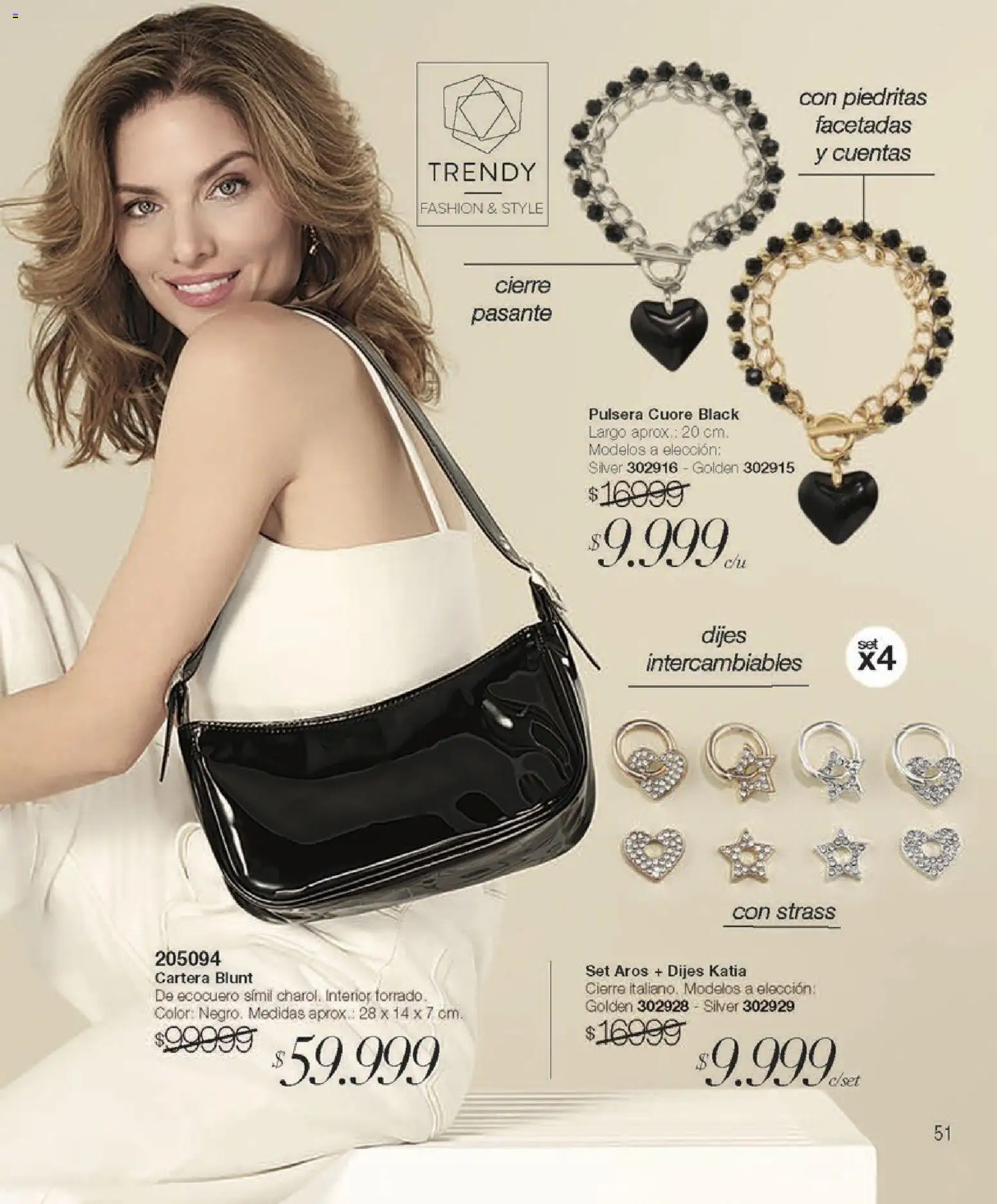 Violetta - Violetta Cosméticos │ válido desde el 30/03/2026 | Página: 51 | Productos: Cartera, Pulsera, Aros