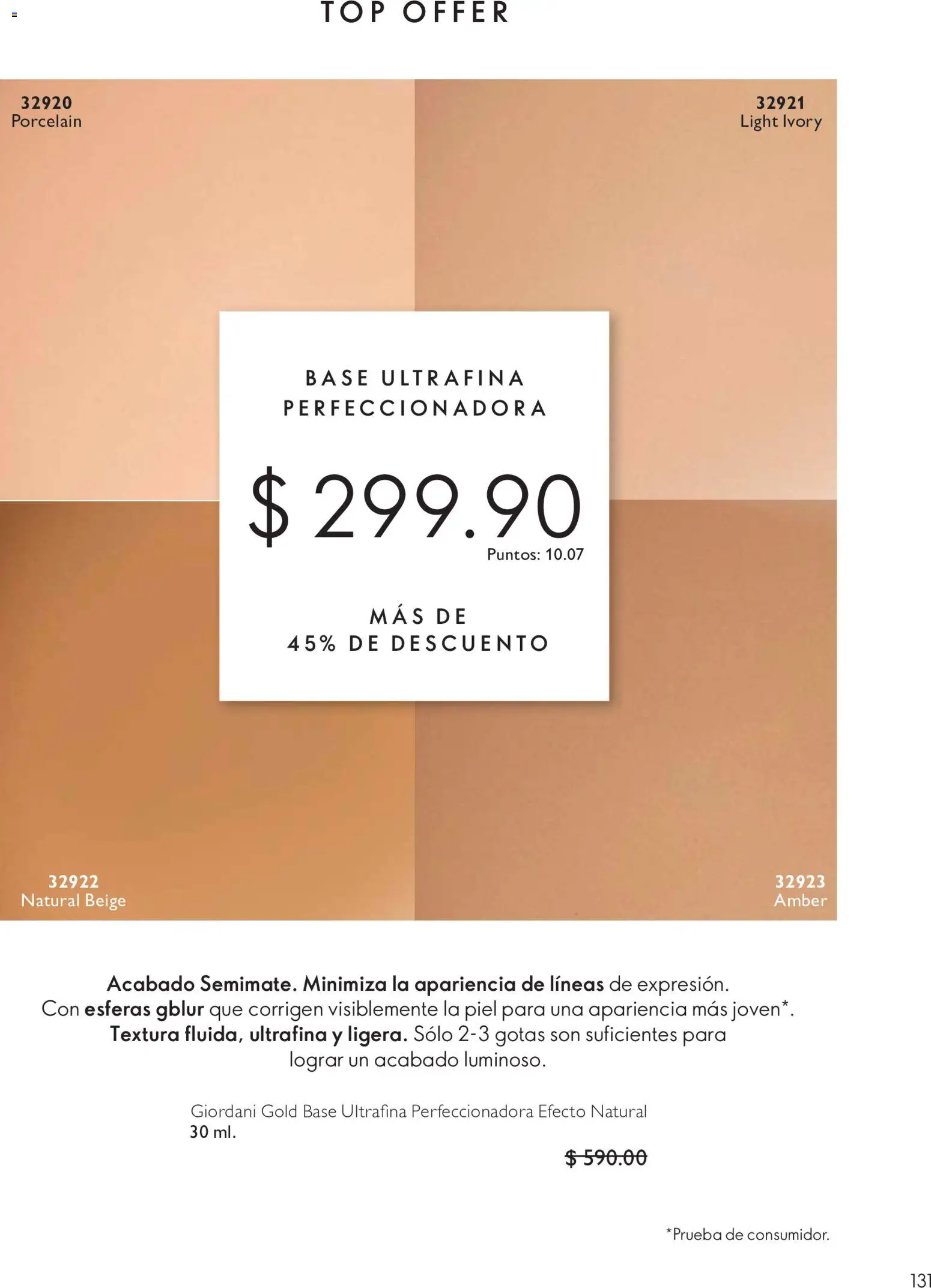 Nuevas ofertas de Oriflame válidas en toda la República Mexicana desde el 24/10/2026. ¡Encuentra las mejores ofertas en Oriflame Buen Mes! | Página: 131