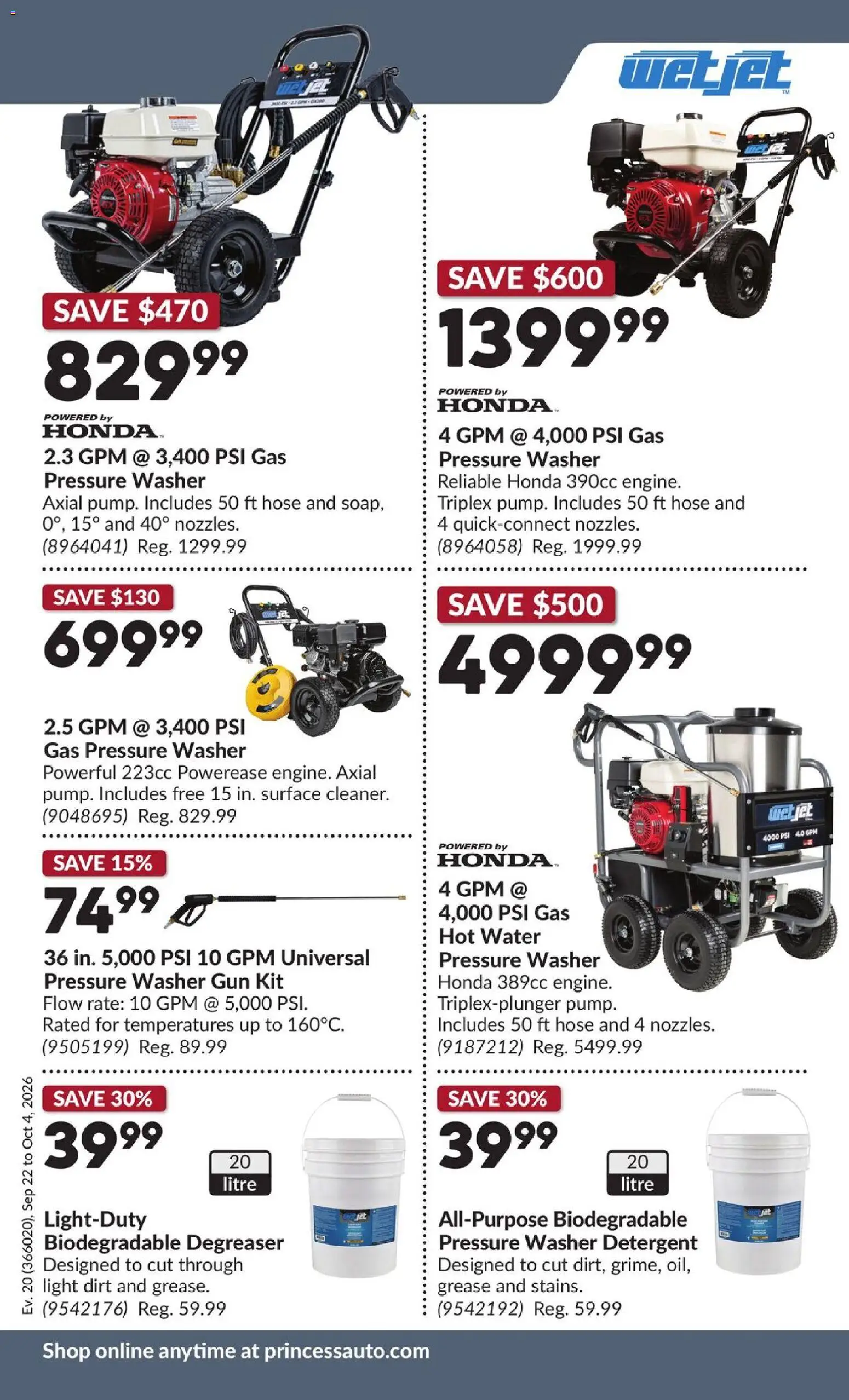 Princess Auto flyer valid from Sep 22, 2026 | Page: 14