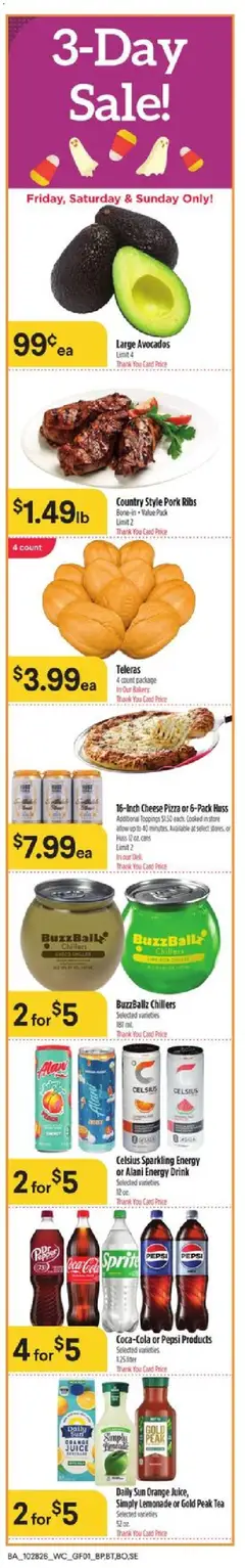Preview of Basha's weekly ads valid from 10/28/2026