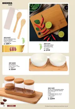 Vista previa de Andrea catálogo Lo mejor para tu hogar, nuevo folleto de la tienda, válido en México a partir del 21/06/2026 | Página: 40 | Productos: Ensalada, Funda