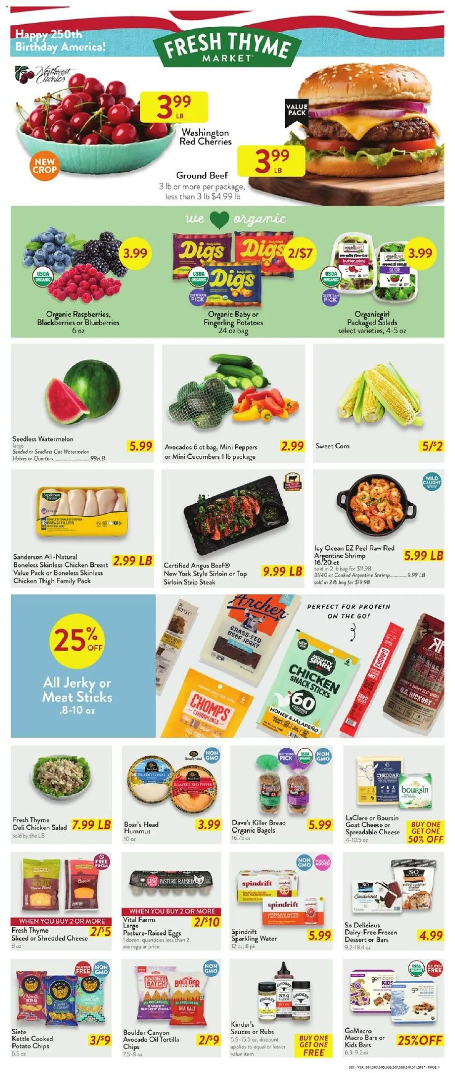 Fresh Thyme Weekly Ad - MN - valid from 17.06.2026 | Page: 3 | Products: Corn, Oil, Chips, Salt