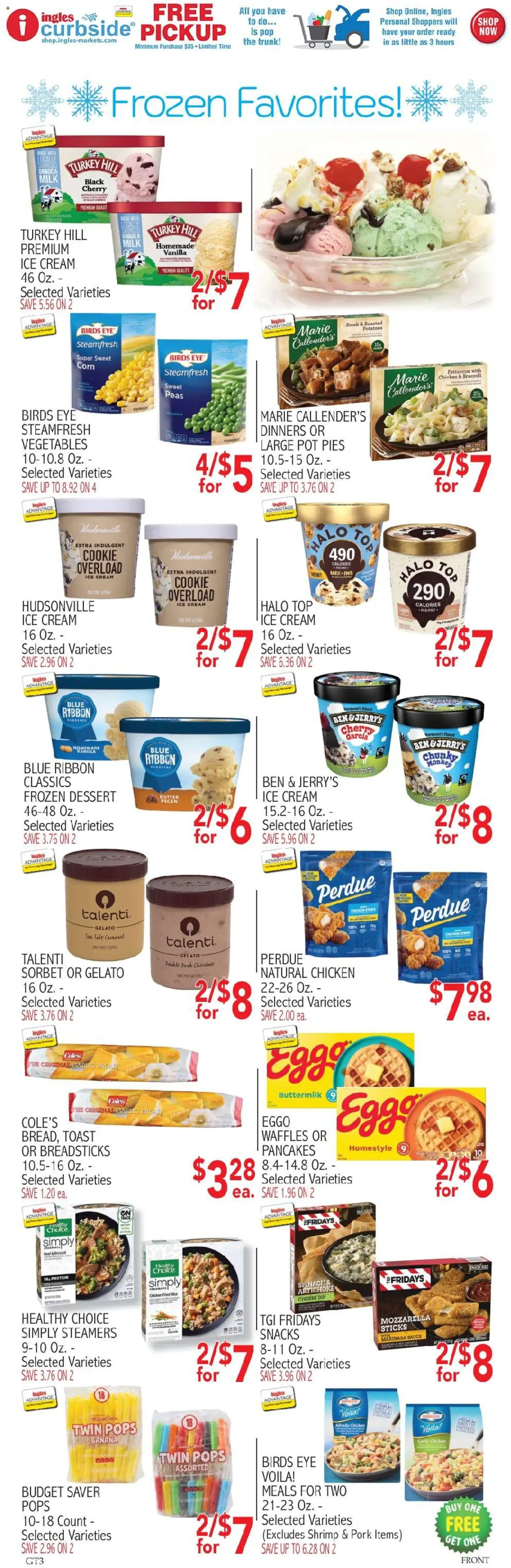 Ingles Weekly Ad - valid from 08/26/2026 | Page: 7 | Products: Waffles, Bread, Rice, Vegetables