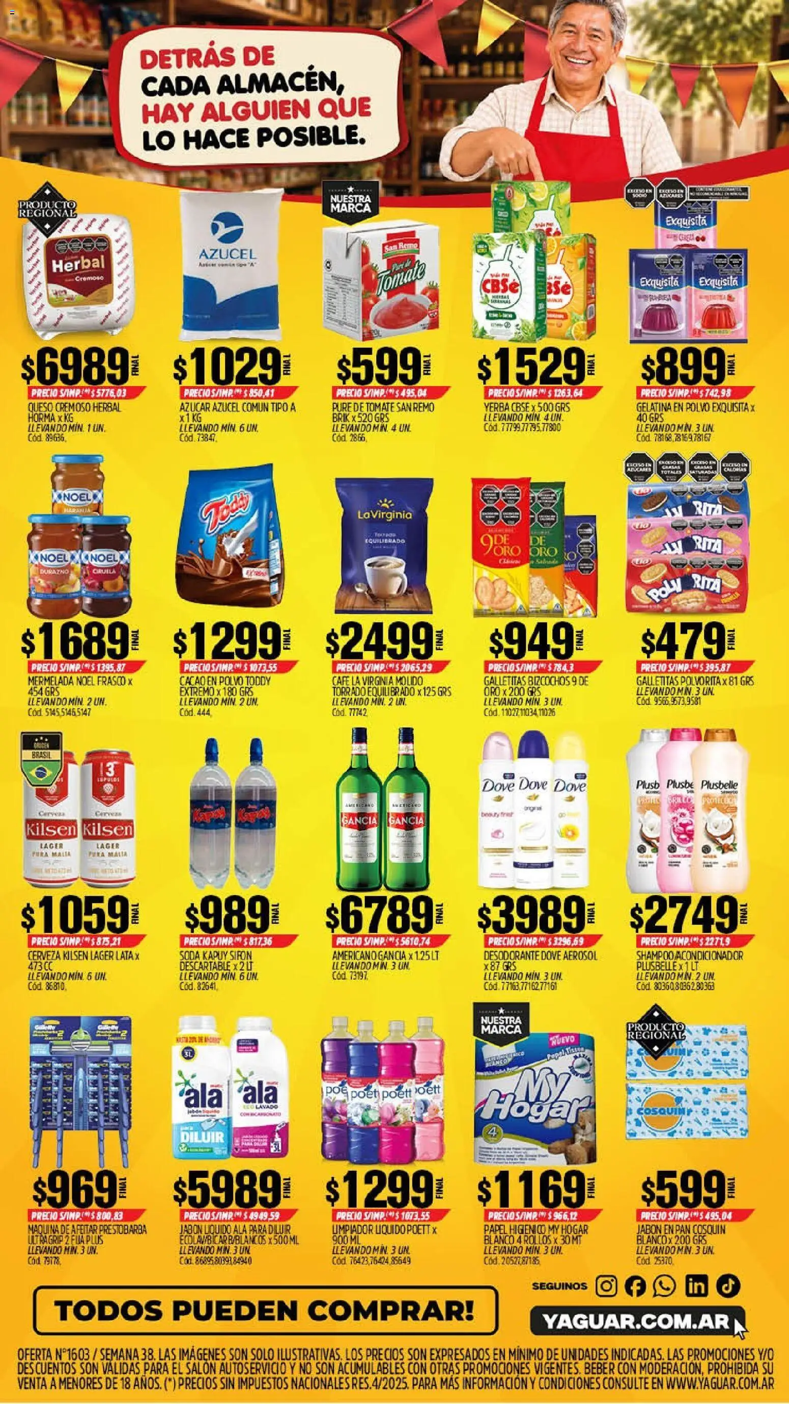Yaguar - Oferta Semanal Chaco │ válido desde el 14/09/2026 | Página: 2 | Productos: Papel higiénico, Soda, Frasco, Cerveza