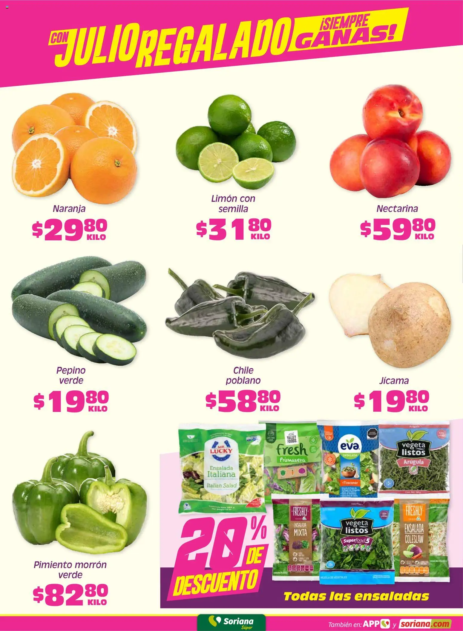 Nuevas ofertas de Soriana válidas en toda la República Mexicana desde el 19.06.2026. ¡Encuentra las mejores ofertas en Soriana Fin de Semana Súper: Juárez! | Página: 2