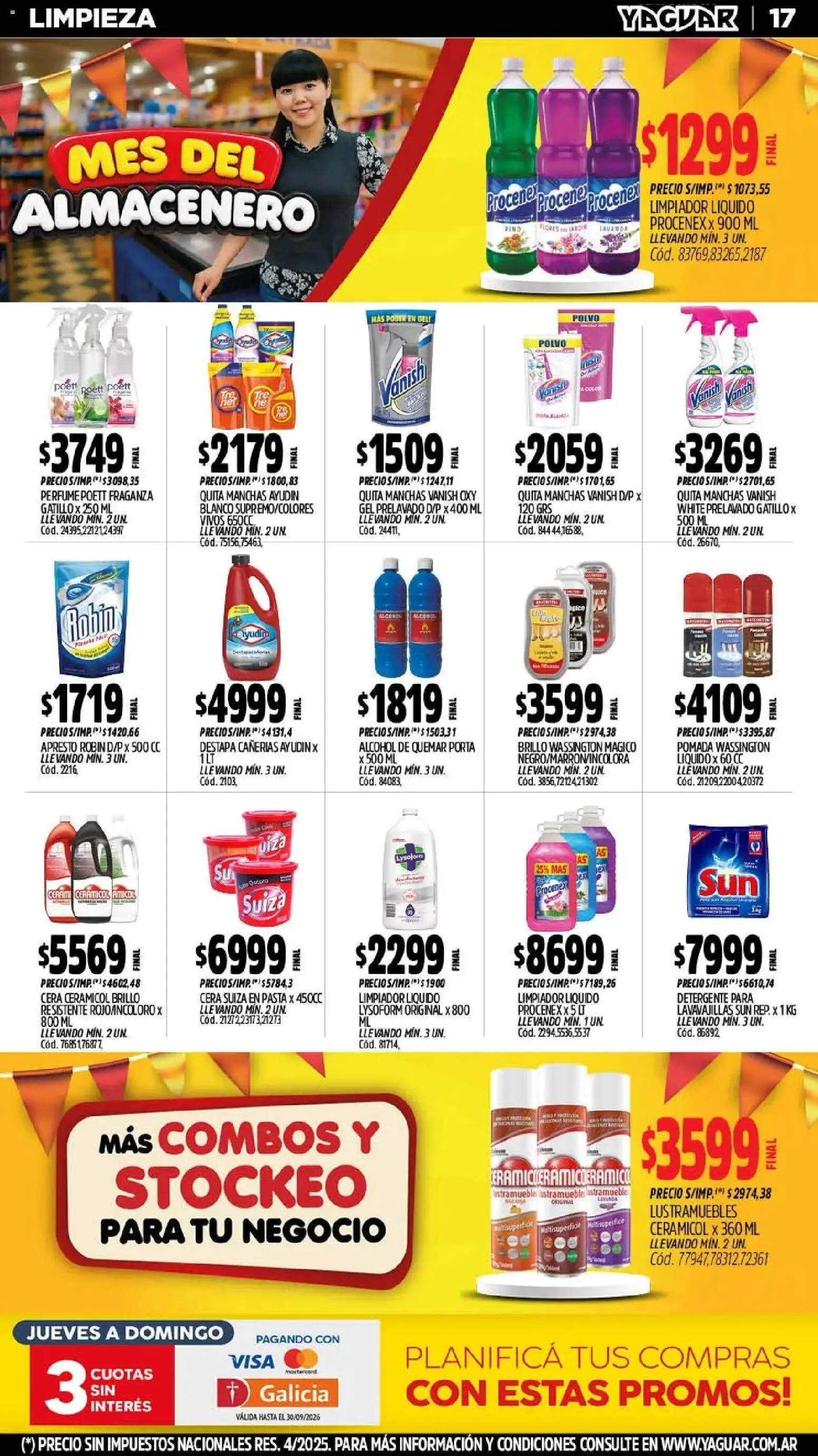 Yaguar - Oferta Semanal Salta │ válido desde el 21/09/2026 | Página: 18 | Productos: Lustramuebles, Lavavajillas, Pasta, Limpiador