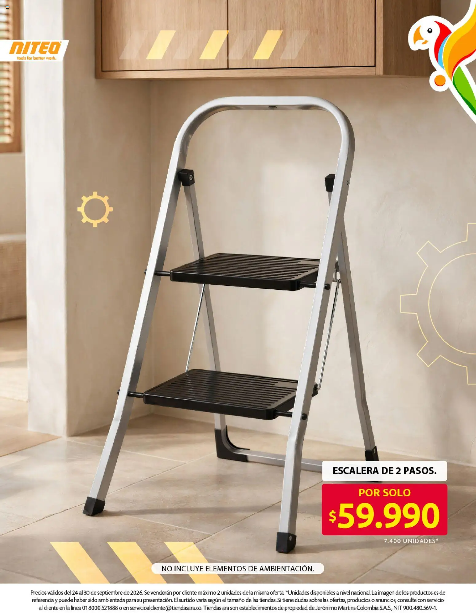 Ara revista - valida desde el 24/09/2026 | Página: 14 | Productos: Sobre, Escalera