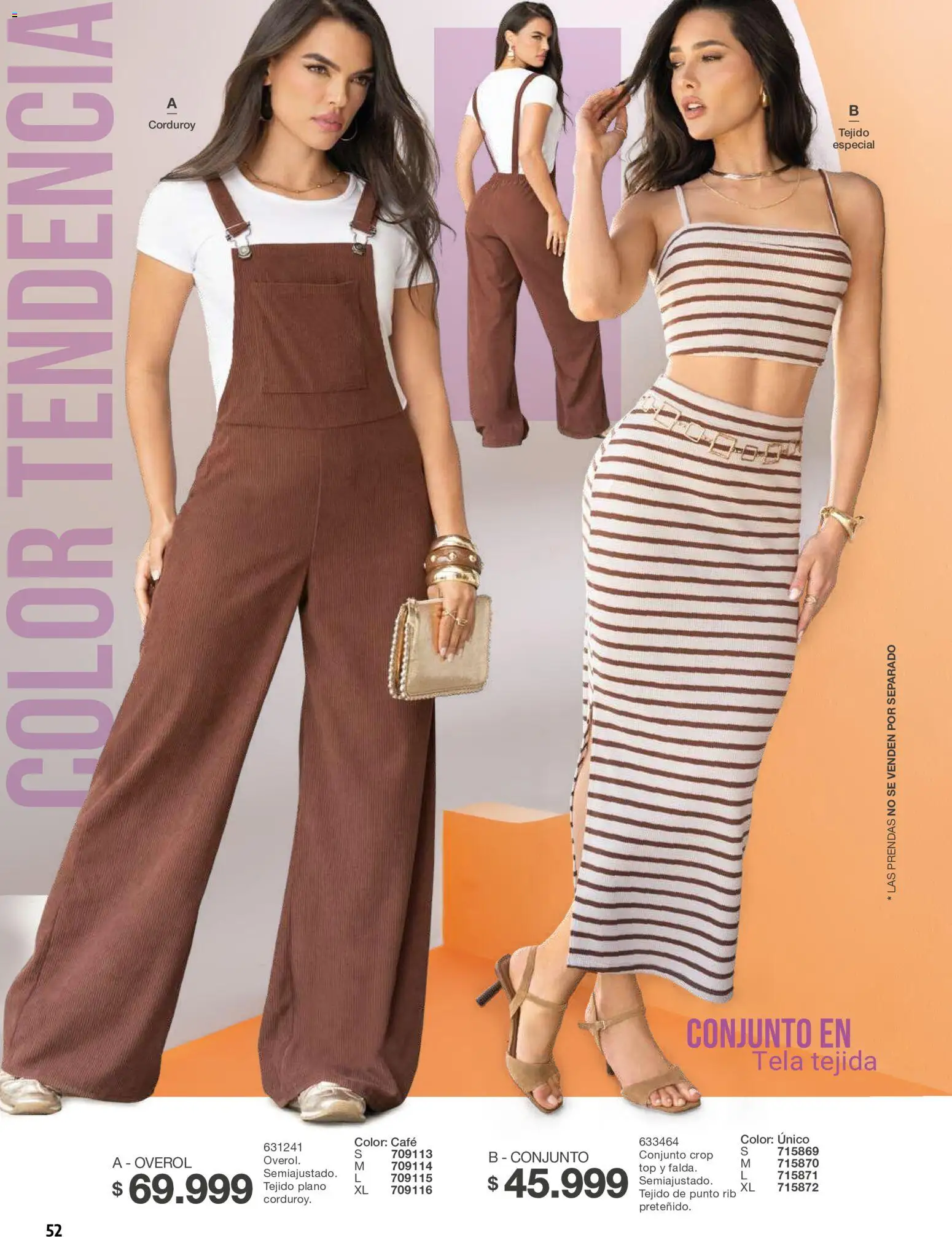 Carmel revista - valida desde el 01/10/2026 | Página: 52 | Productos: Top, Conjunto, Overol, Café