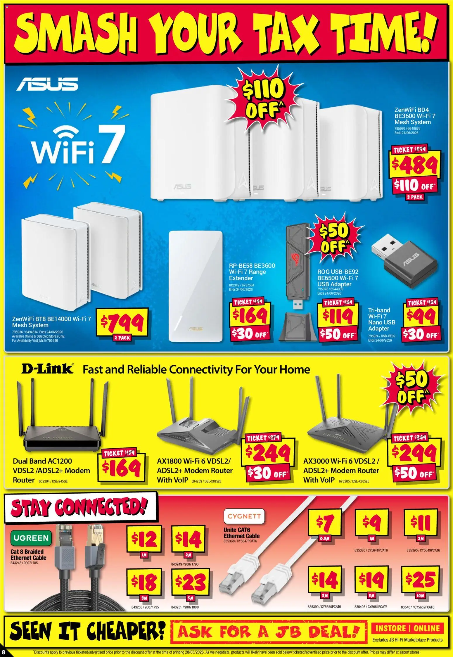 JB Hi-Fi catalogue - valid from 11.06.2026 | Page: 8 | Products: Nano, Adapter, Usb, Modem