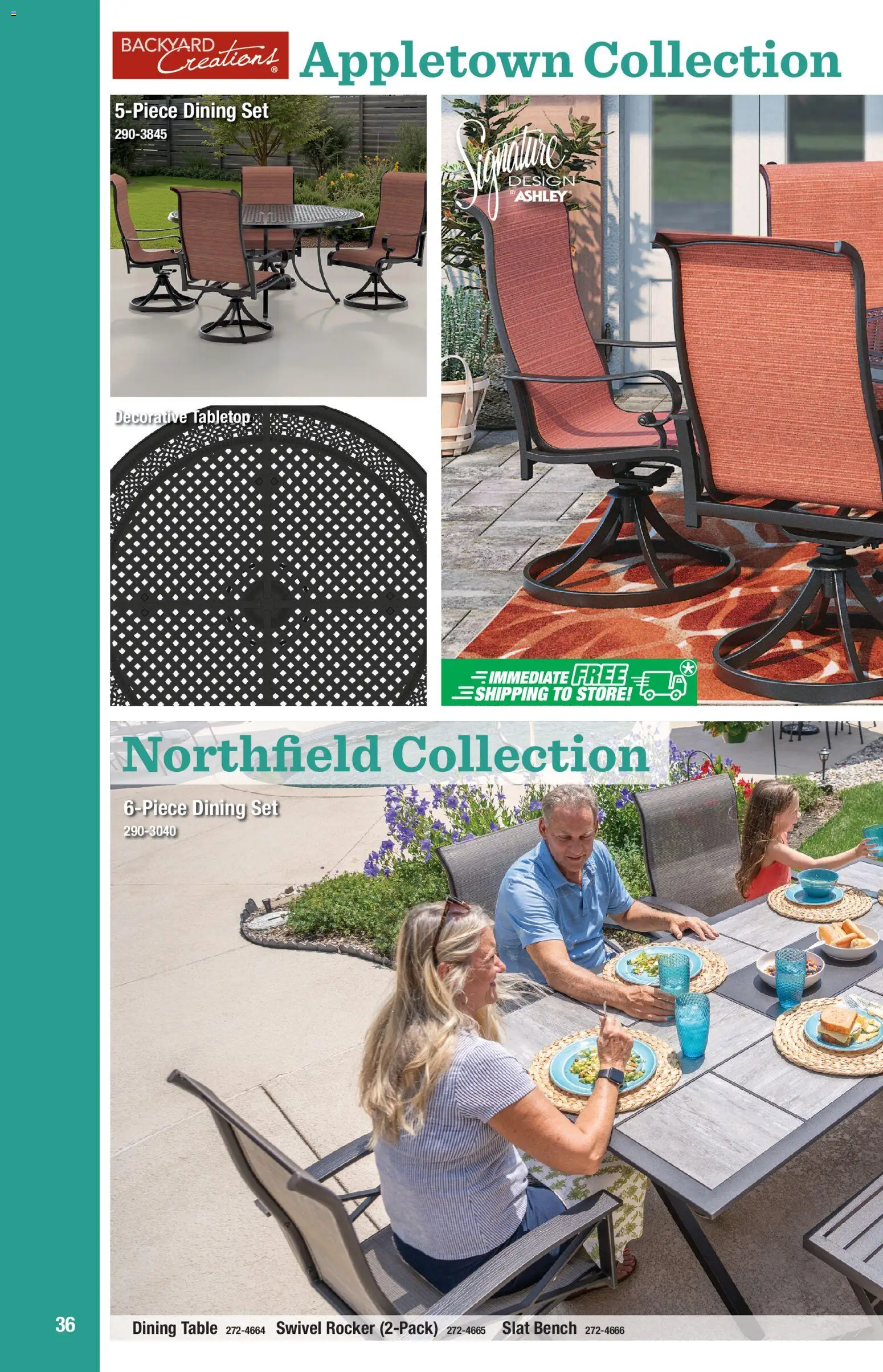 Menards Outdoor Living Catalogue - valid from 02/04/2026 | Page: 36 | Products: Table, Swivel, Dining set
