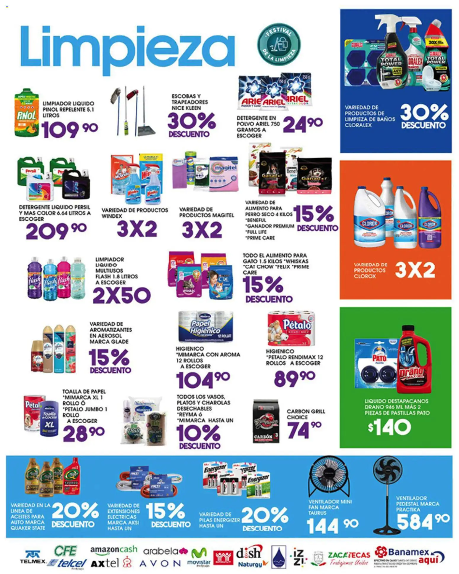 Nuevas ofertas de Alsuper válidas en toda la República Mexicana desde el 29.05.2026. ¡Encuentra las mejores ofertas en Alsuper folleto Zacatecas! | Página: 5 | Productos: Ventilador, Destapacaños, Repelente, Pilas
