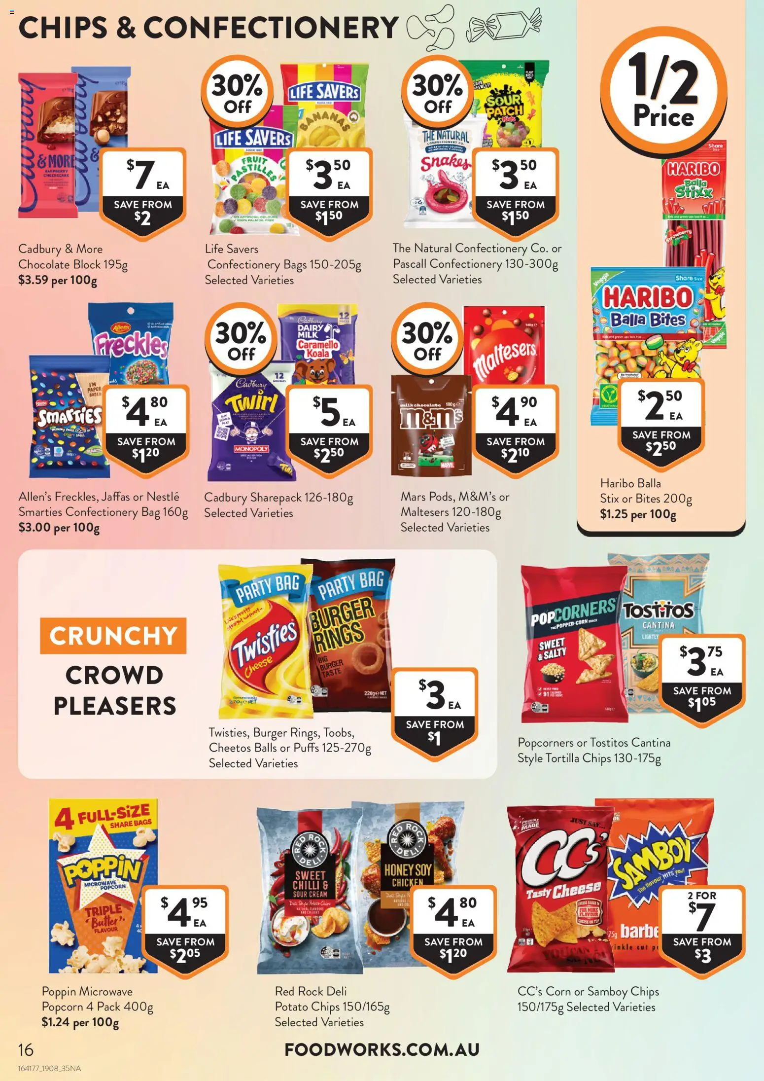 Foodworks catalogue - valid from 18/08/2026 | Page: 16 | Products: Dairy, Honey, Popcorn, Bag
