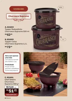 Tupperware catálogo Vitrine 09 - Pré-Visualização do folheto da loja Tupperware, válido de 01/09/2026 | Página: 14 | Produtos: Caixa, Base