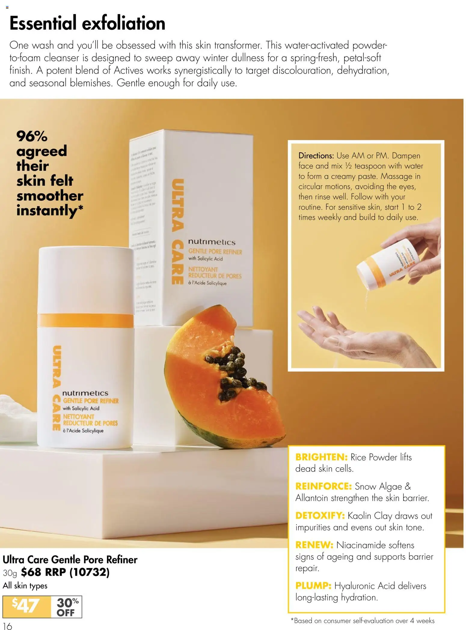 Nutrimetics catalogue - valid from 16/08/2026 | Page: 16 | Products: Powder, Rice, Dullness, Clay