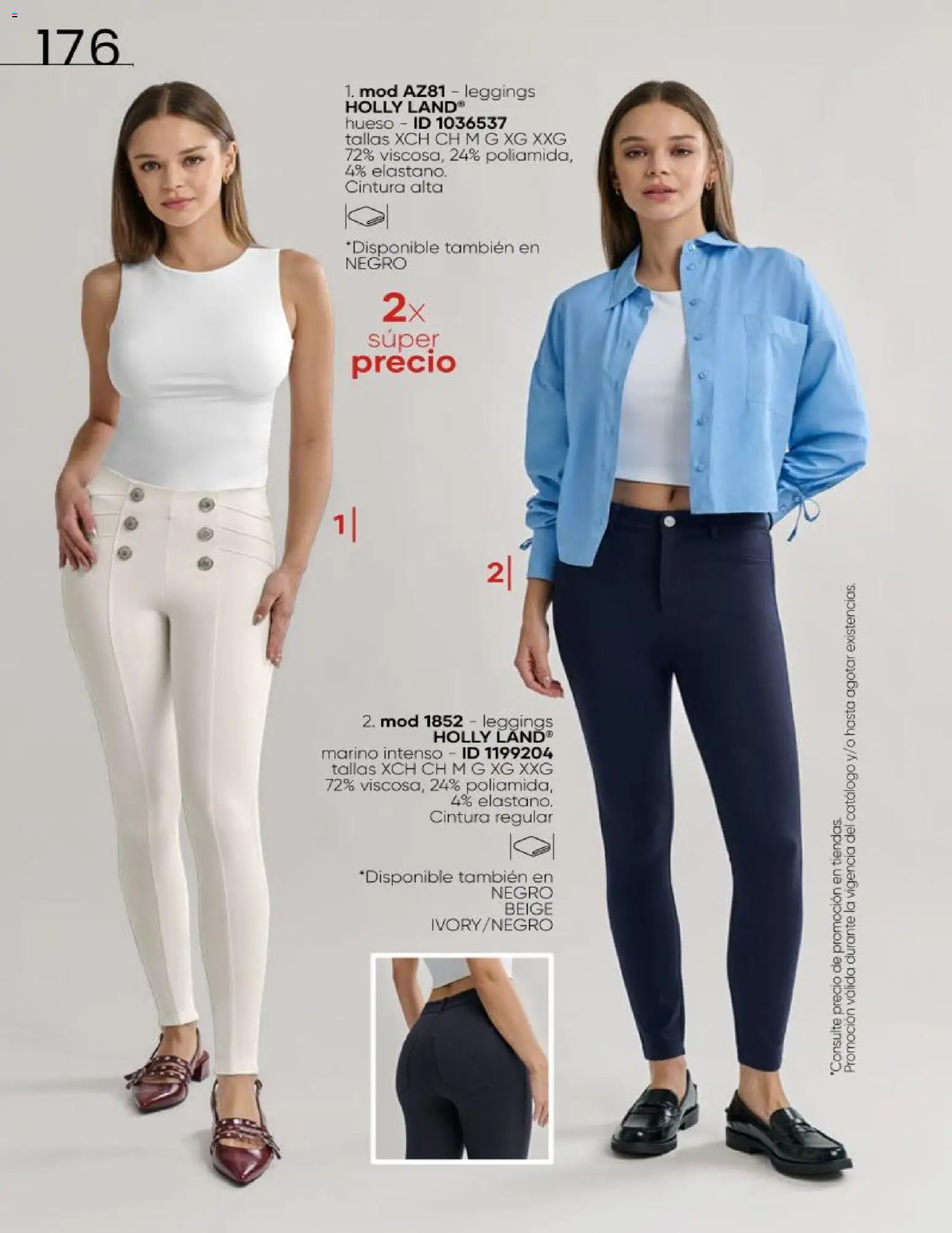 Nuevas ofertas de Price Shoes válidas en toda la República Mexicana desde el 16.06.2026. ¡Encuentra las mejores ofertas en Price Shoes catálogo Cierre de temporada! | Página: 176 | Productos: Leggings