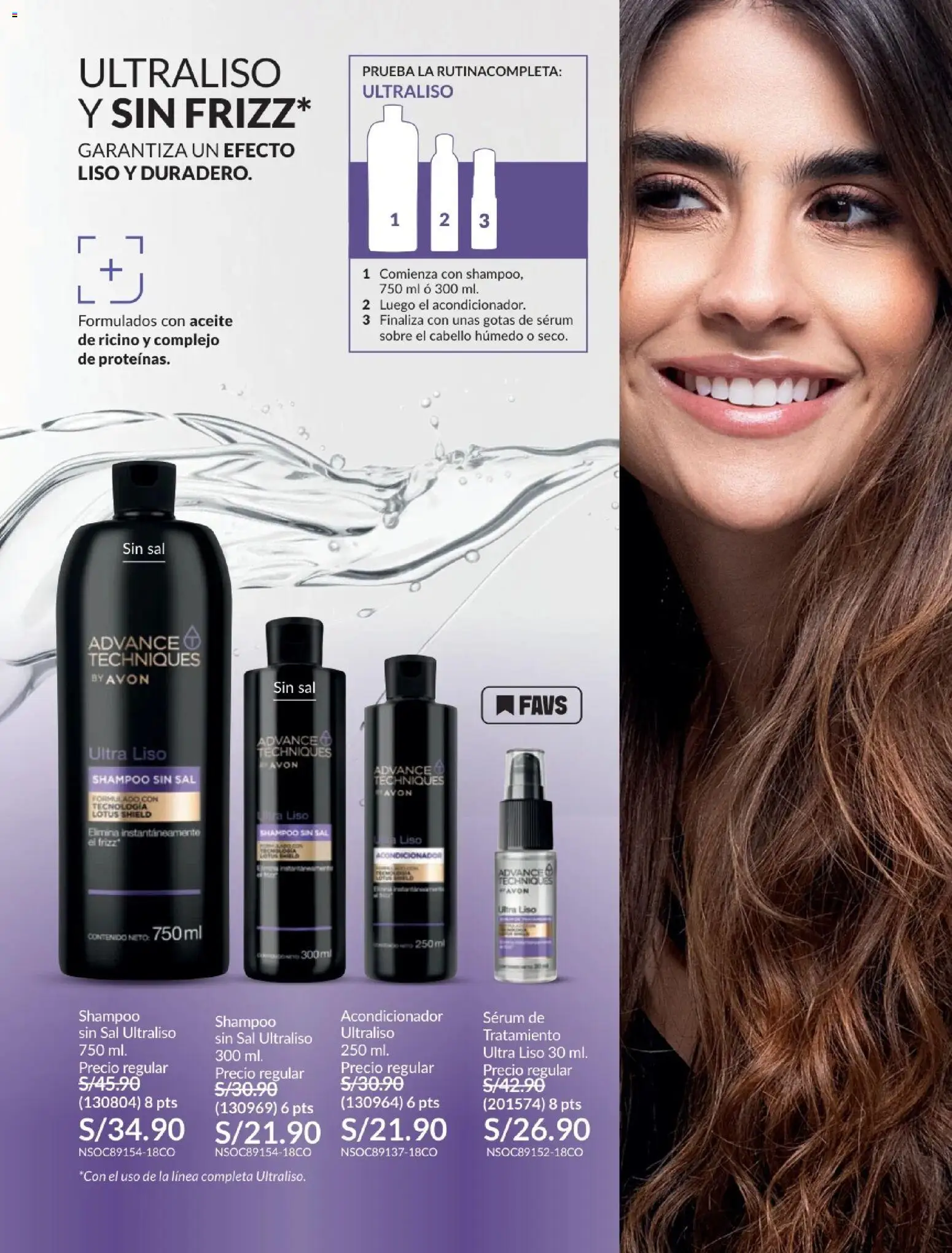 Catálogo Avon válido desde 01/07/2026 | Página: 167 | Productos: Shampoo, Acondicionador, Aceite