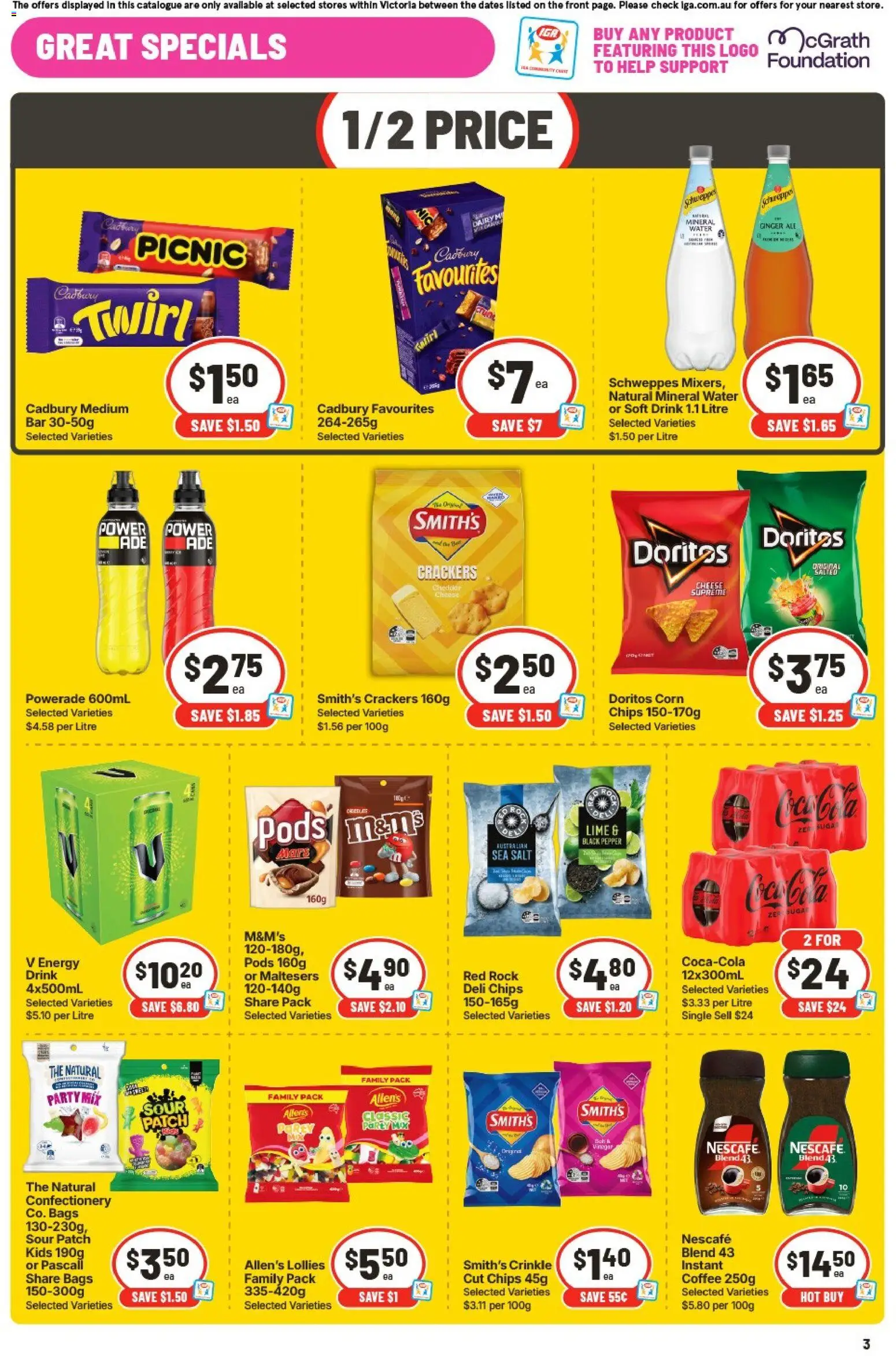 IGA catalogue - valid from 23/09/2026 | Page: 3 | Products: Cleaner, Lemon, Vitamin, Bathroom