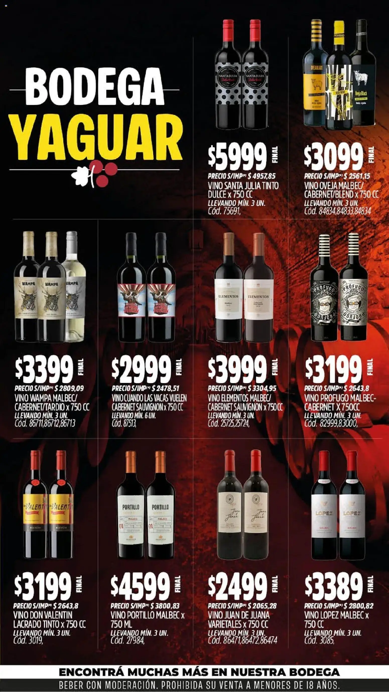 Yaguar - Oferta Semanal Neuquen │ válido desde el 28/09/2026 | Página: 5 | Productos: Dulce, Vino