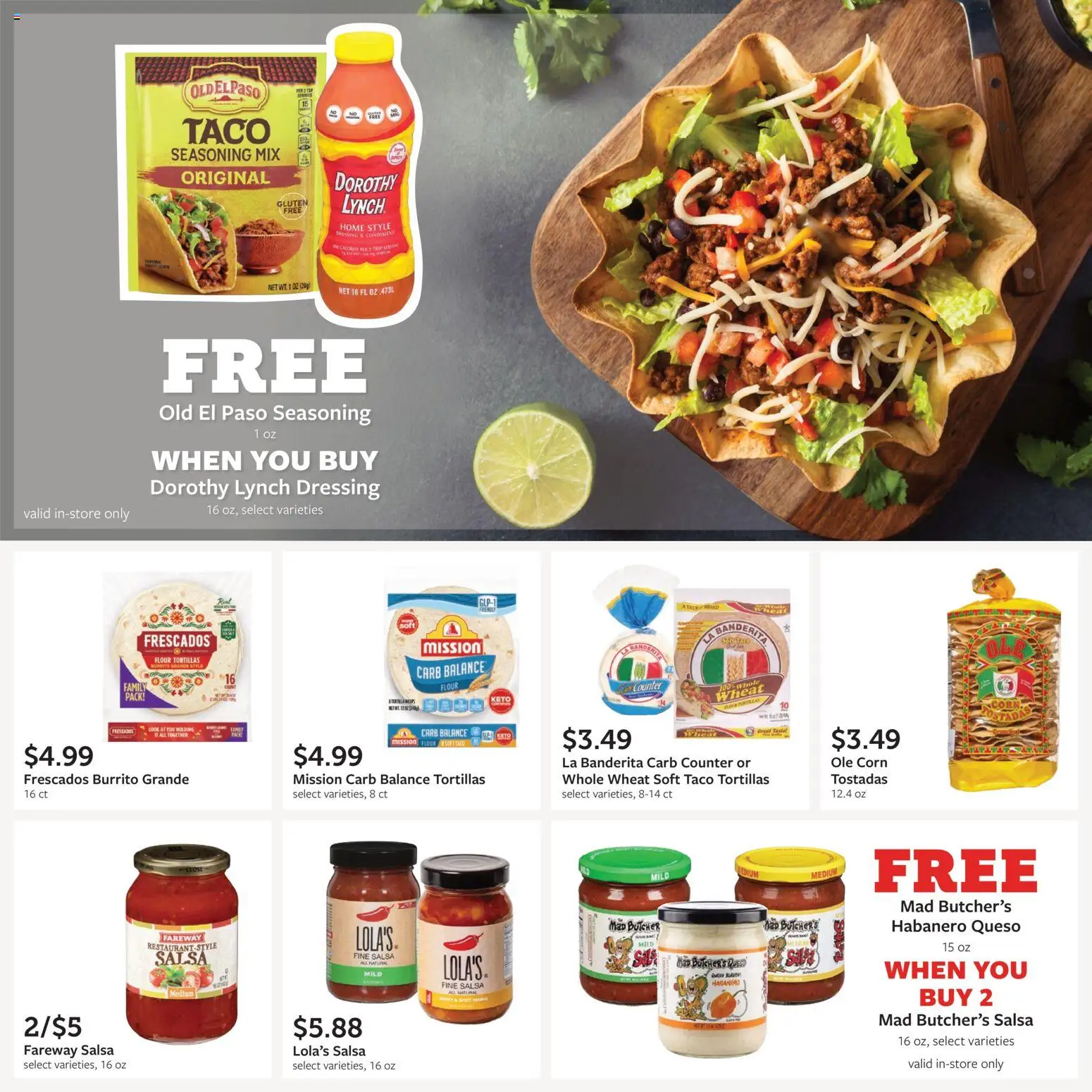 Fareway Monthly Ad - valid from 08/31/2026 | Page: 12 | Products: Corn, Tortillas, Dressing, Flour