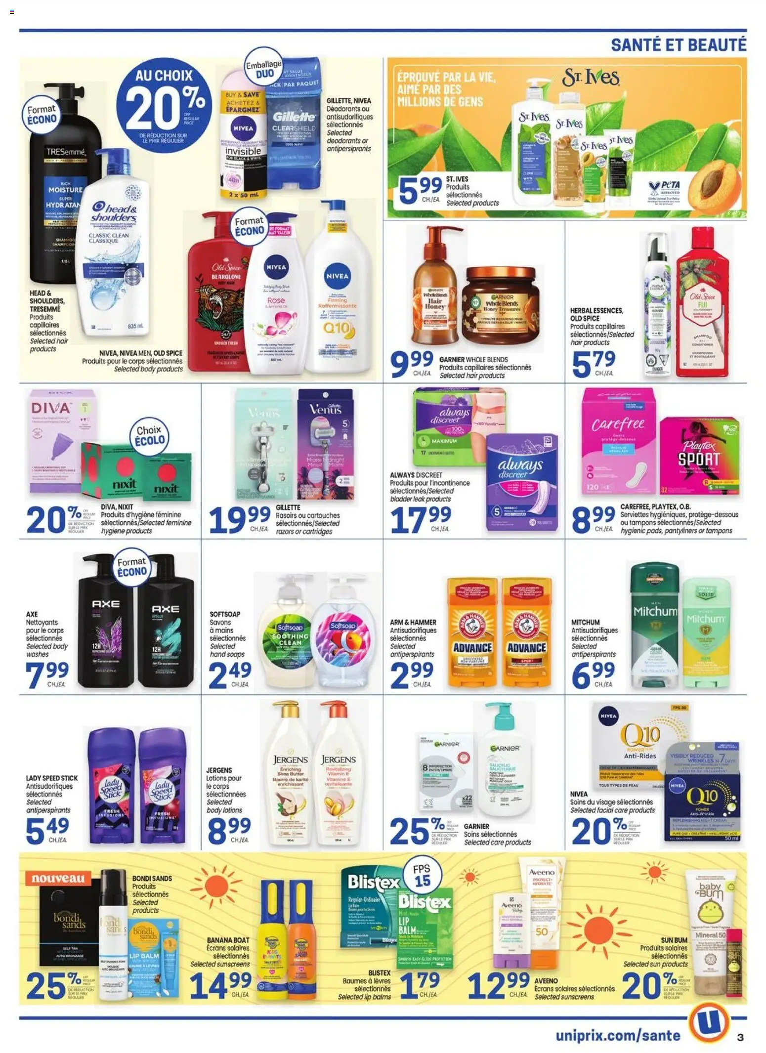 Uniprix flyer valid from 30.04.2026 | Page: 3 | Products: Conditioner, Butter