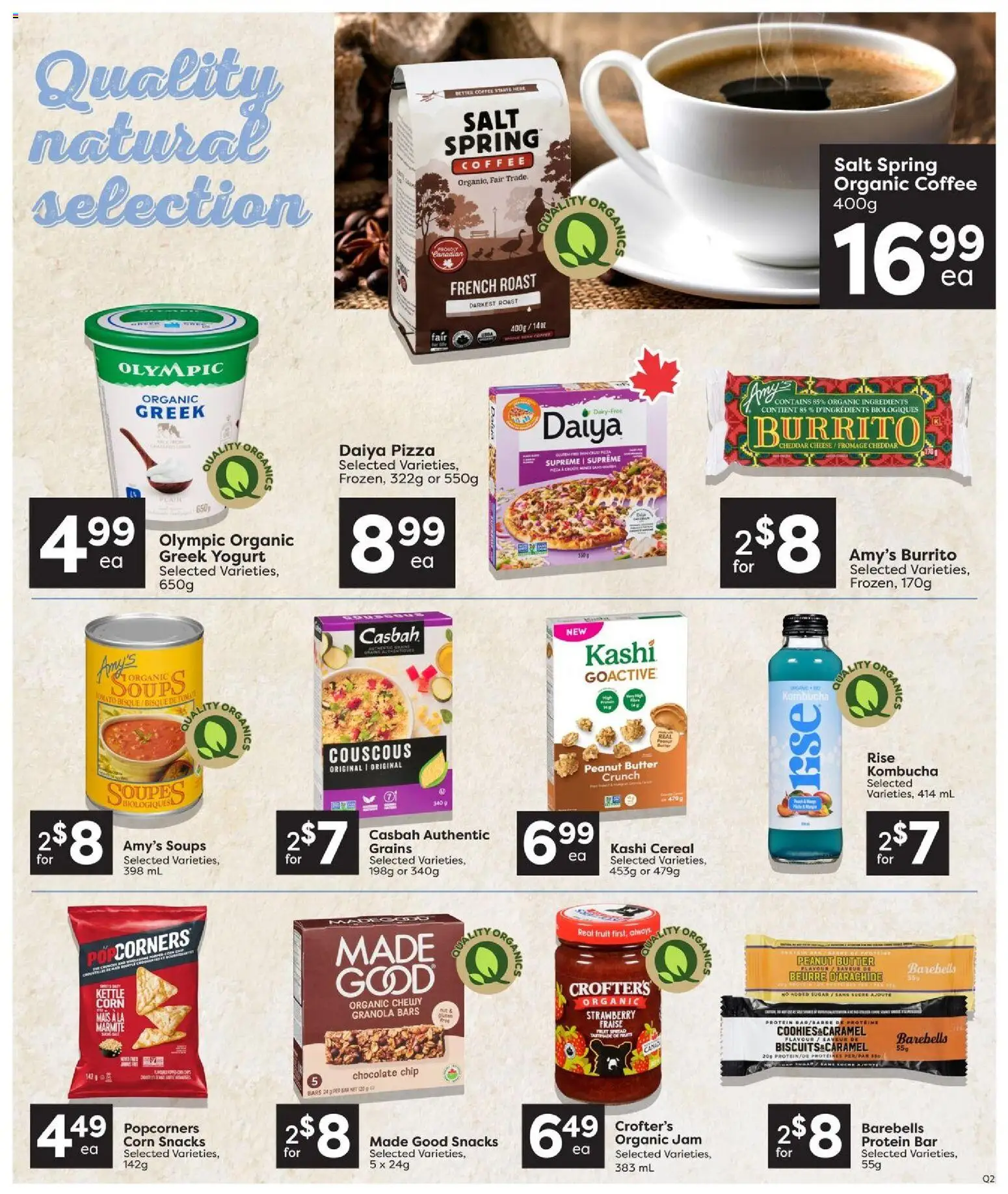 Quality Foods flyer valid from Sep 24, 2026 | Page: 9 | Products: Sugar, Cheddar, Jam, Butter