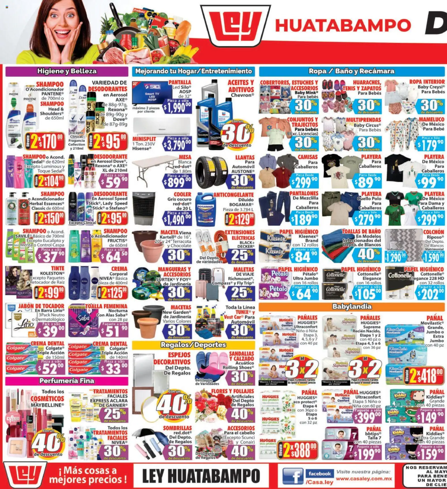 Nuevas ofertas de Casa Ley válidas en toda la República Mexicana desde el 30.05.2026. ¡Encuentra las mejores ofertas en Casa Ley folleto Huatabampo! | Página: 3 | Productos: Pantalones, Crema, Ropa interior, Mameluco