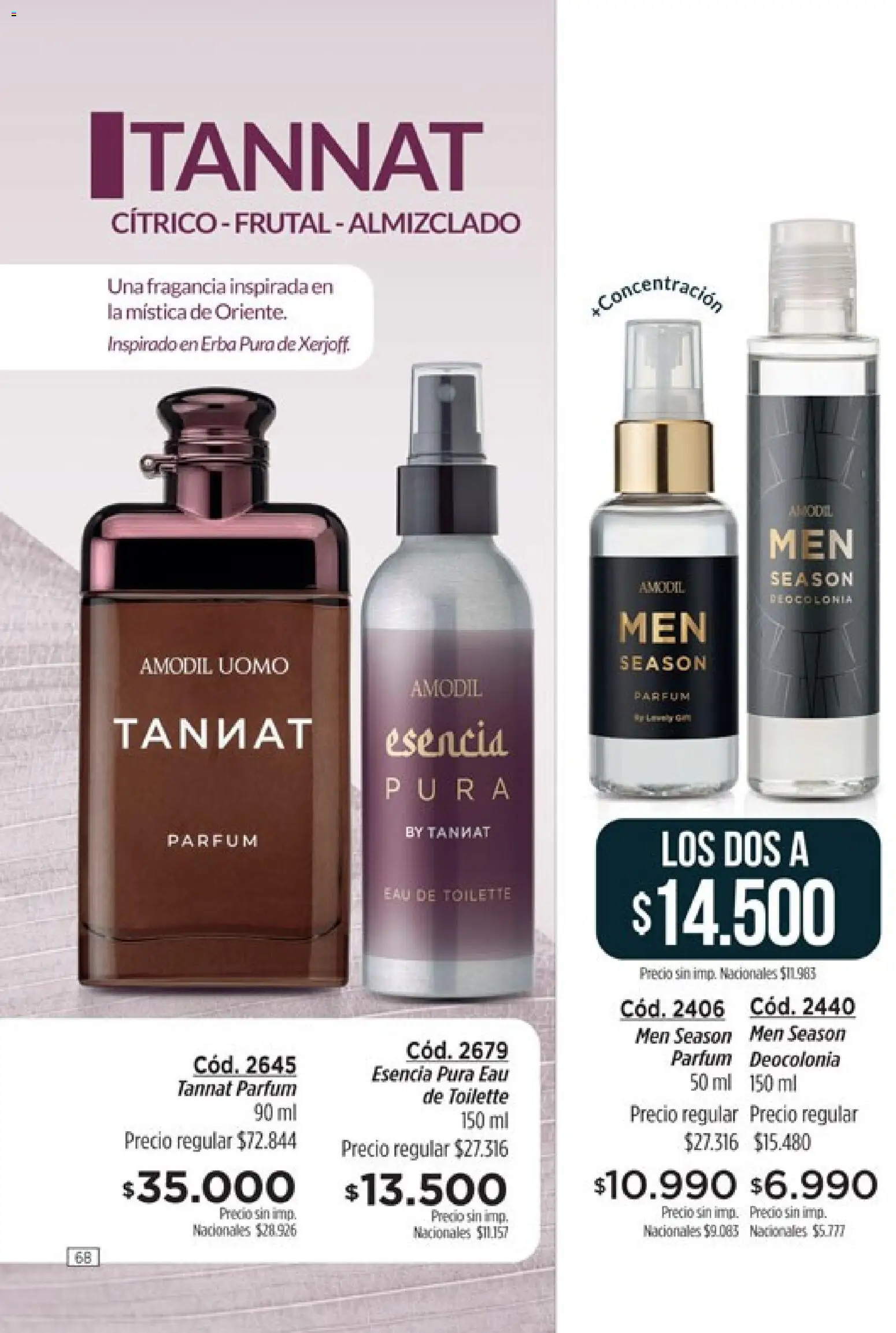 Catálogo Amodil Campaña 15 │ válido desde el 26/08/2026 | Página: 68 | Productos: Fragancia, Eau de toilette