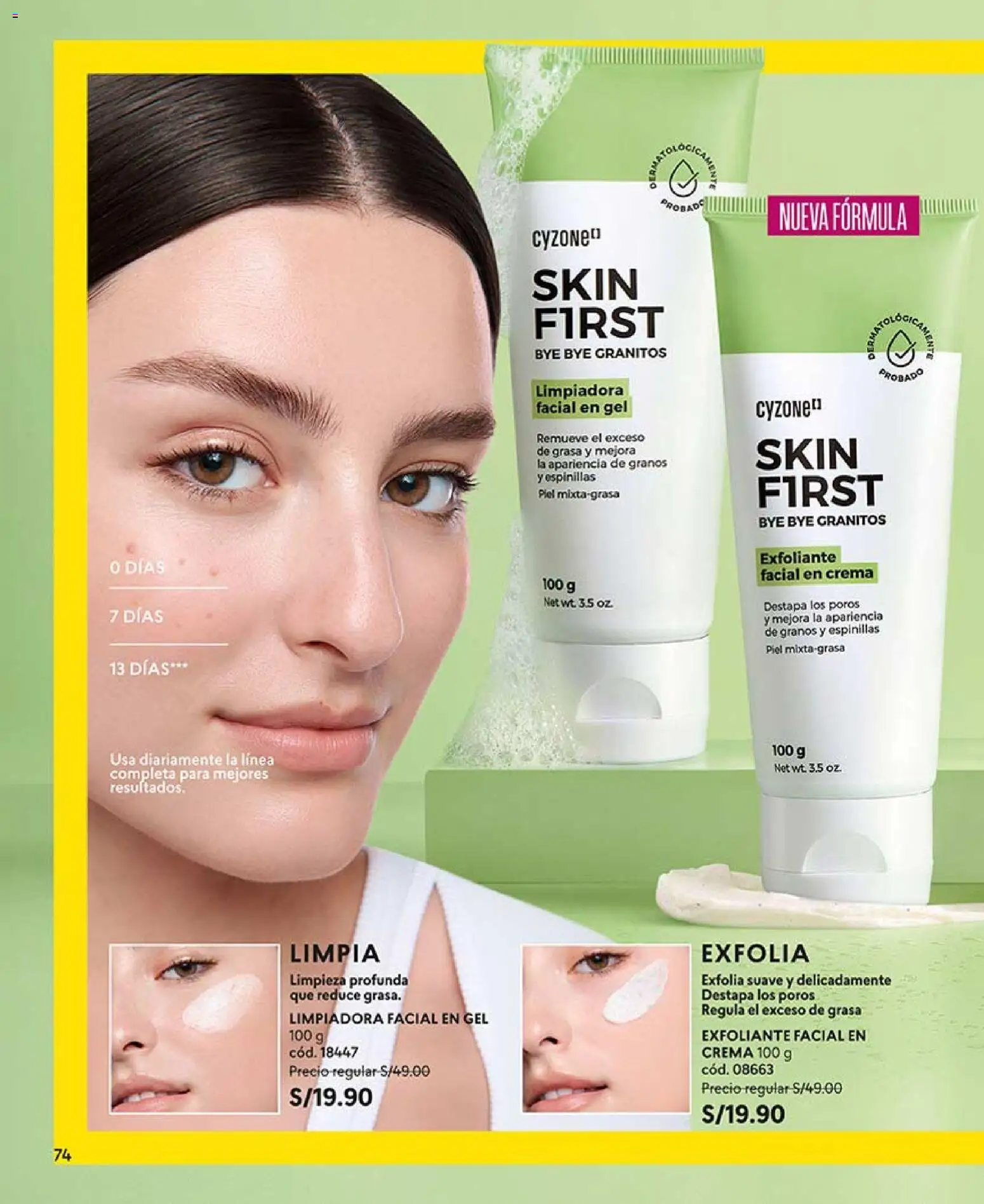 Catálogo CyZone válido desde 14/03/2026 | Página: 74 | Productos: Exfoliante, Crema
