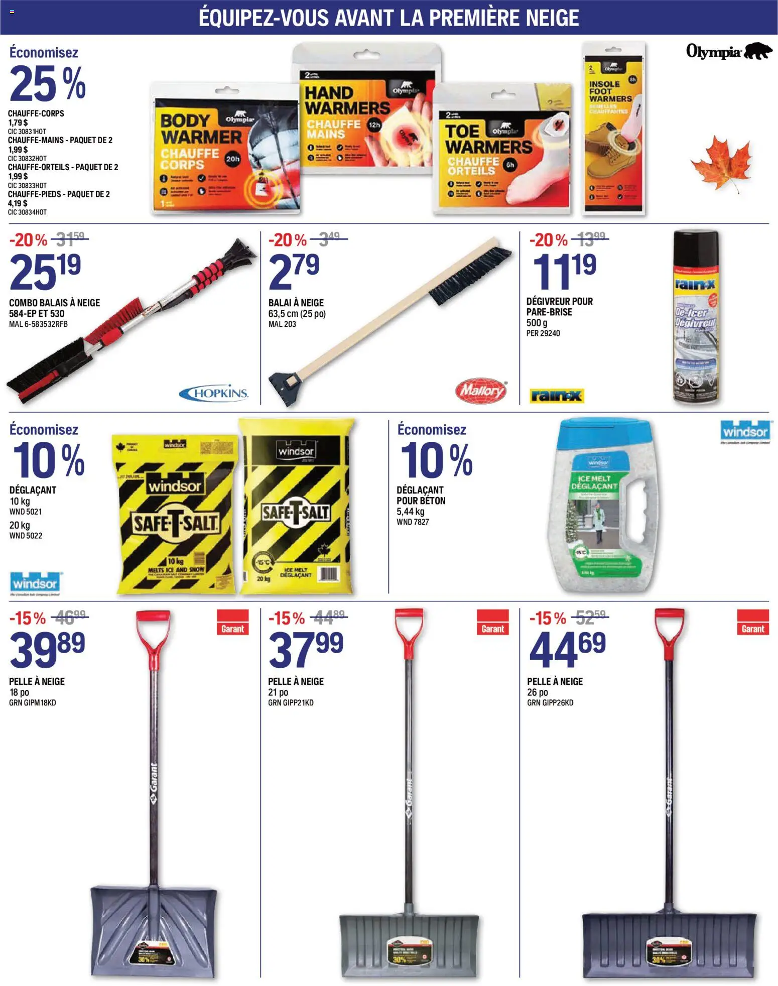 NAPA Auto Parts flyer valid from Oct 1, 2026 | Page: 7 | Products: Salt, Ice