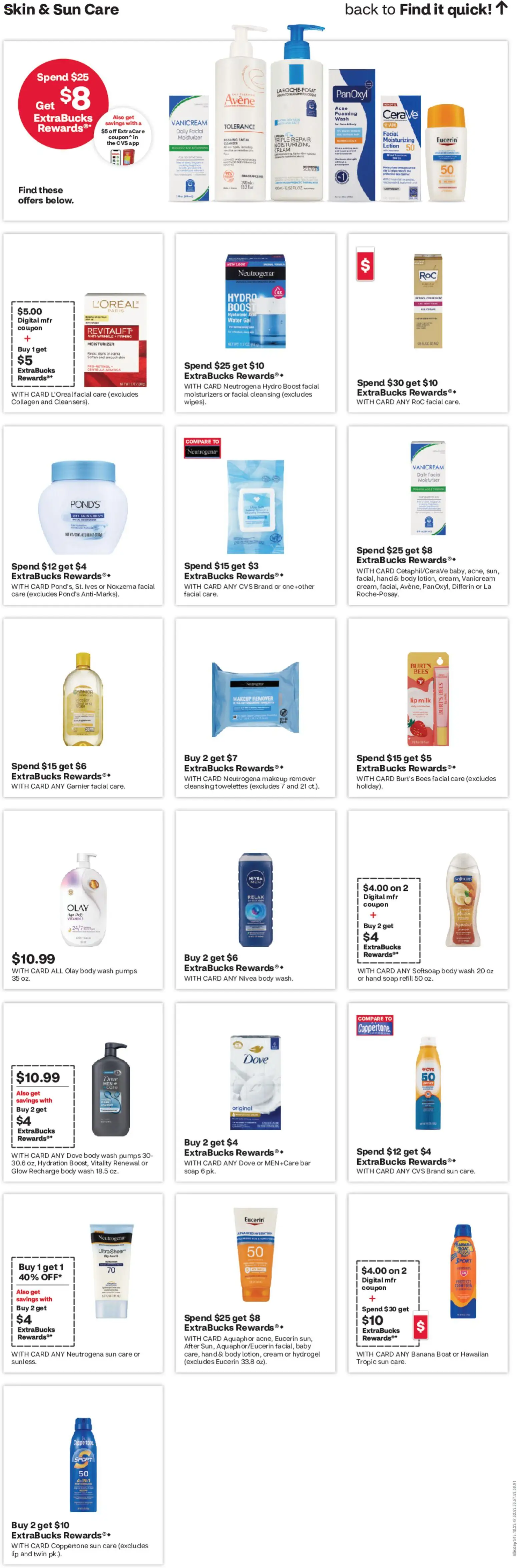 CVS Pharmacy Weekly Ad - VA - valid from 14.06.2026 | Page: 13 | Products: Makeup Remover, Soap, Body Wash, Water