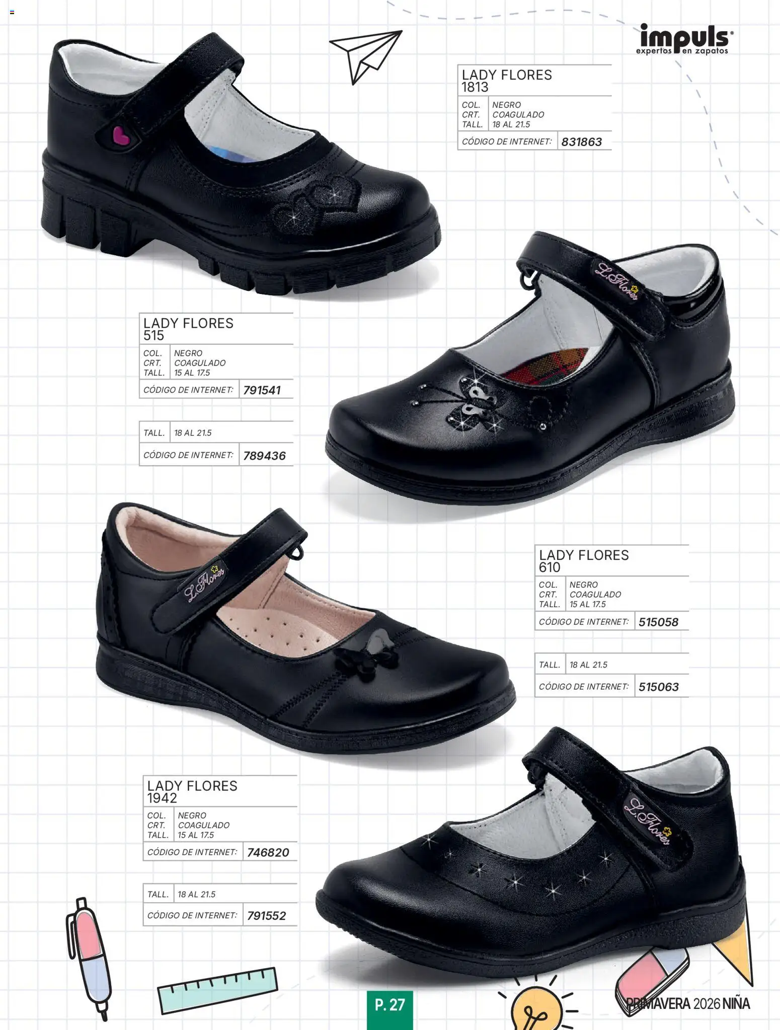Nuevas ofertas de Impuls válidas en toda la República Mexicana desde el 01/01/2026. ¡Encuentra las mejores ofertas en Impuls catálogo Niña! | Página: 29 | Productos: Zapatos