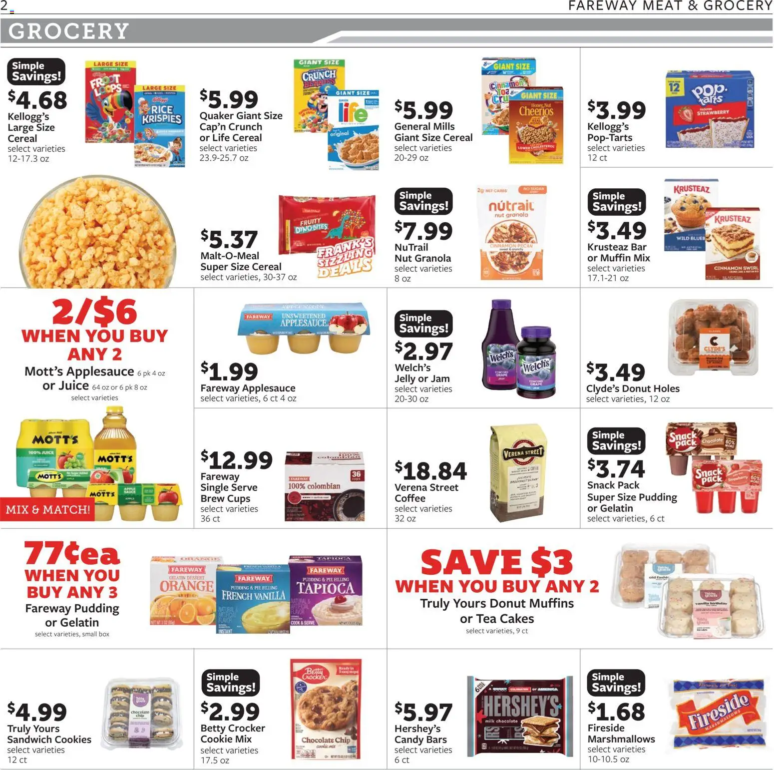 Fareway Weekly Ad - valid from 08.06.2026 | Page: 2 | Products: Box, Tea, Cookies, Chocolate Chip
