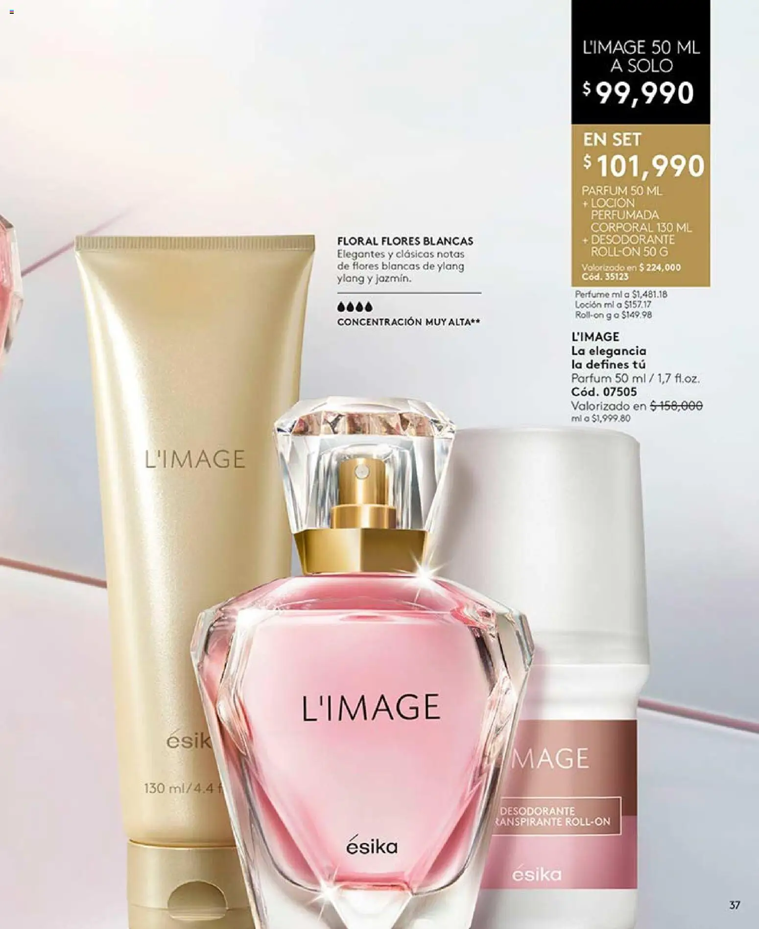 Ésika revista - valida desde el 15.05.2026 | Página: 37 | Productos: Loción, Perfume, Desodorante