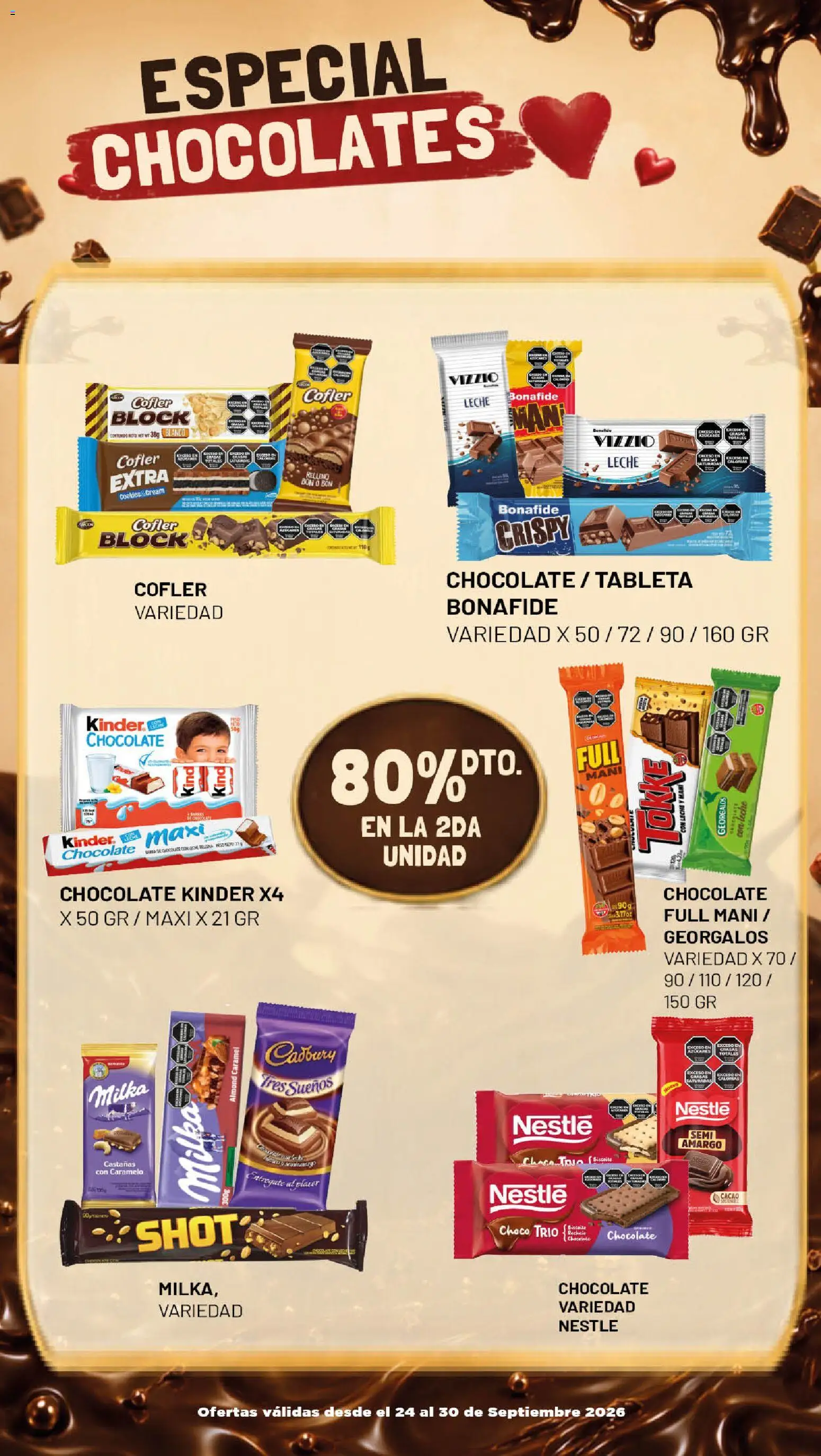 Makro Ofertas │ válido desde el 24/09/2026 | Página: 10 | Productos: Mani, Leche, Chocolate, Cacao