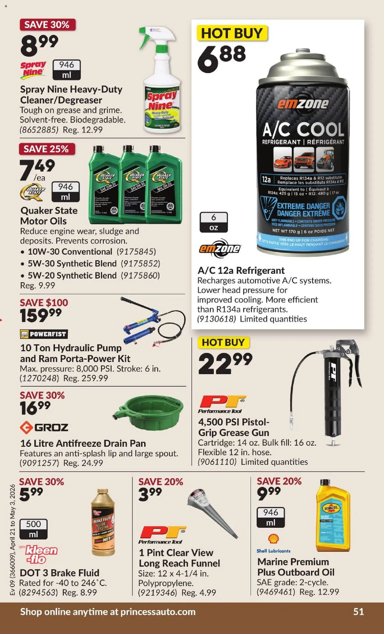 Princess Auto flyer valid from 21.04.2026 | Page: 56 | Products: Oil