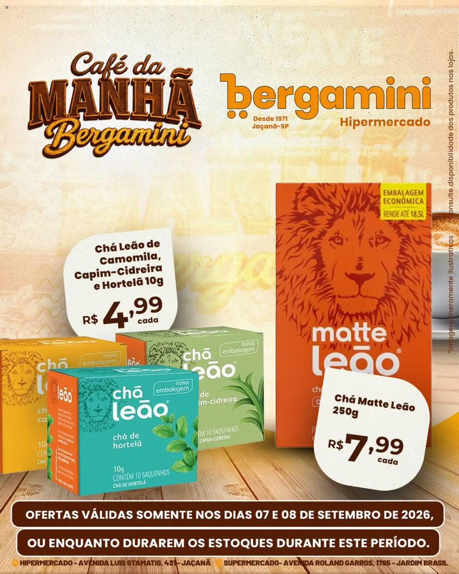 Supermercado Bergamini Folheto - válido de 07/09/2026 | Página: 5 | Produtos: Hortelã, Café, Chá, Chá de hortelã
