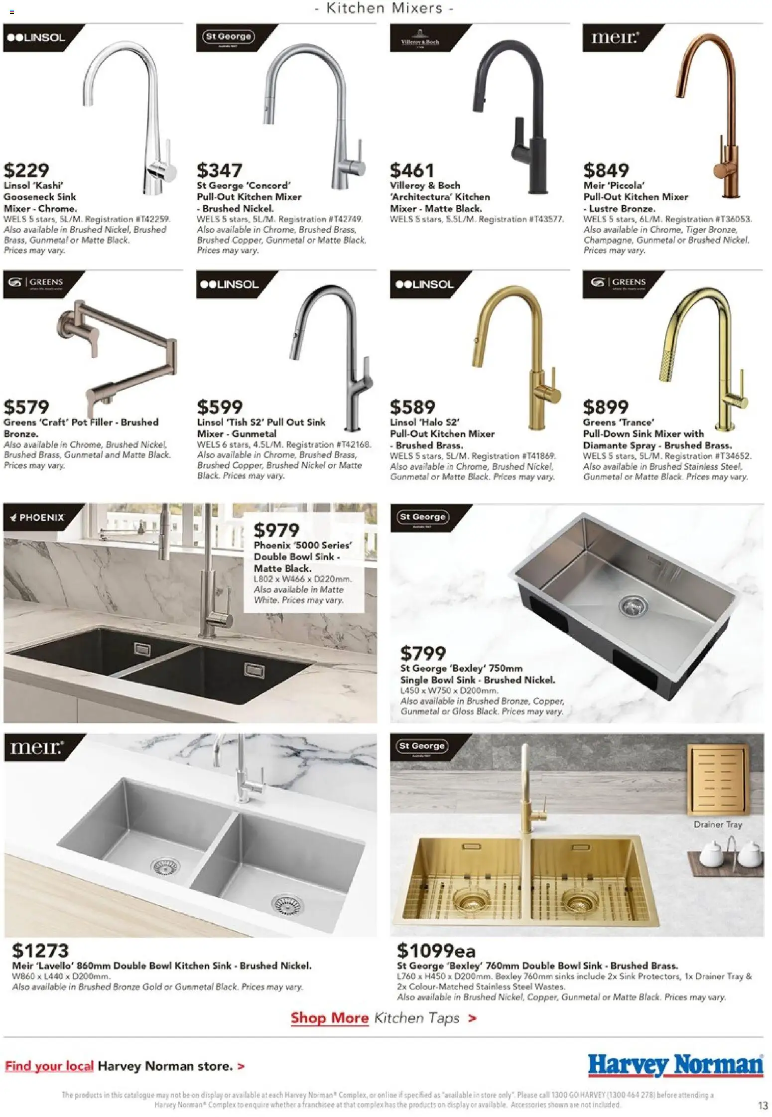 Harvey Norman catalogue - valid from 08.04.2026 | Page: 13 | Products: Pot, Greens, Accessories, Mixer