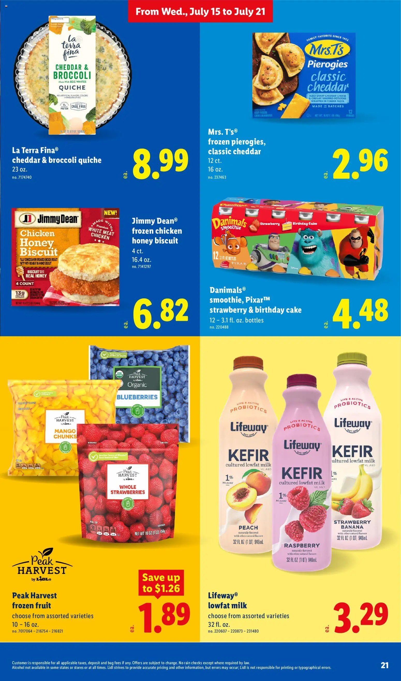 Lidl Weekly Ad - valid from 07/15/2026 | Page: 21 | Products: Broccoli, Strawberries, Mango, Blueberries