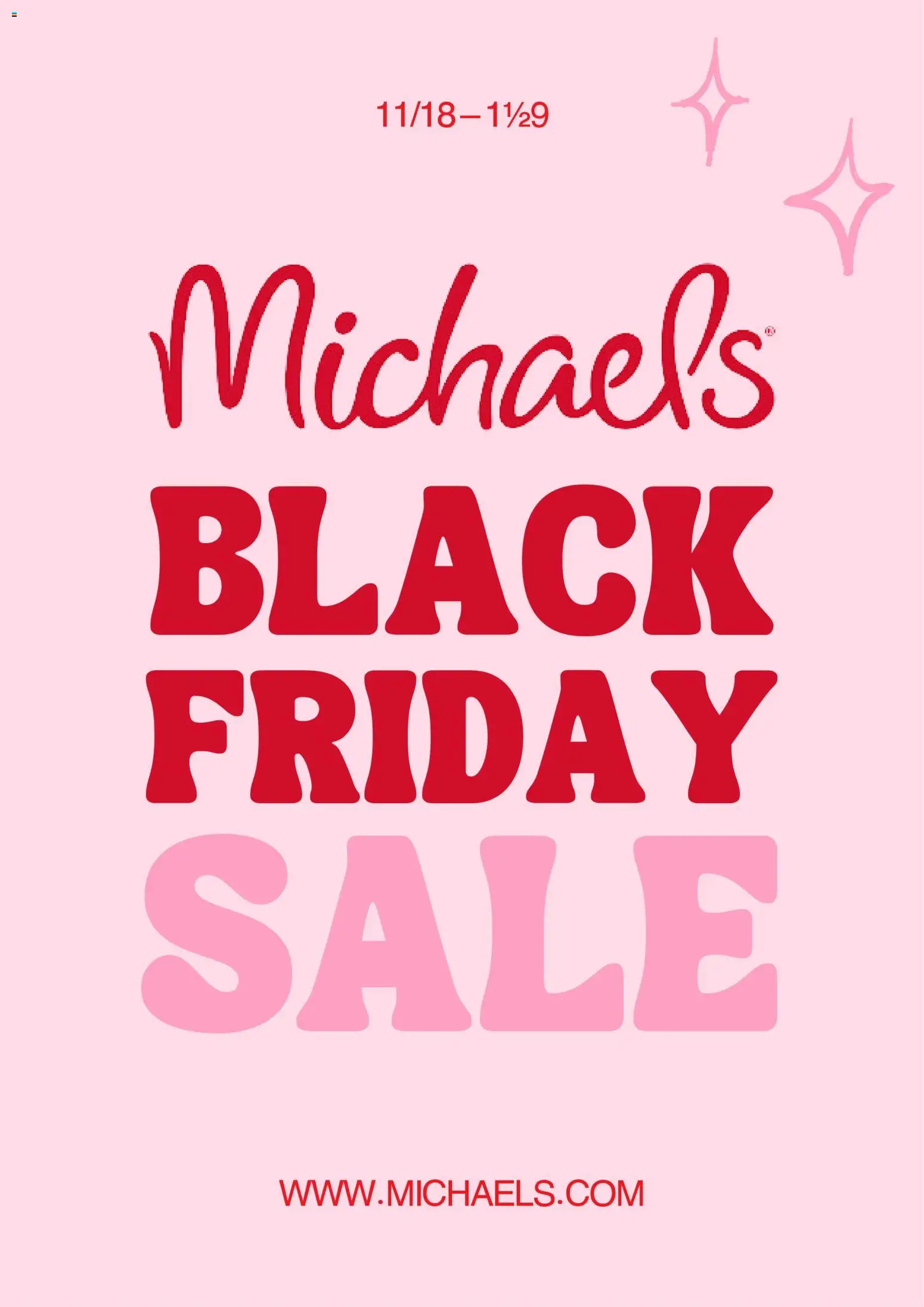 Michaels Black Friday Notice - valid from 10/29/2026 | Page: 1