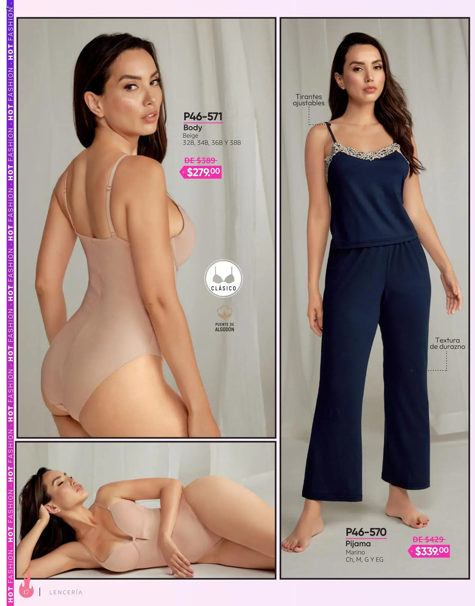 Nuevas ofertas de Cklass válidas en toda la República Mexicana desde el 03/08/2026. ¡Encuentra las mejores ofertas en Cklass catálogo Hot Fashion Ropa! | Página: 48 | Productos: Pijama, Algodón, Body, Tirantes