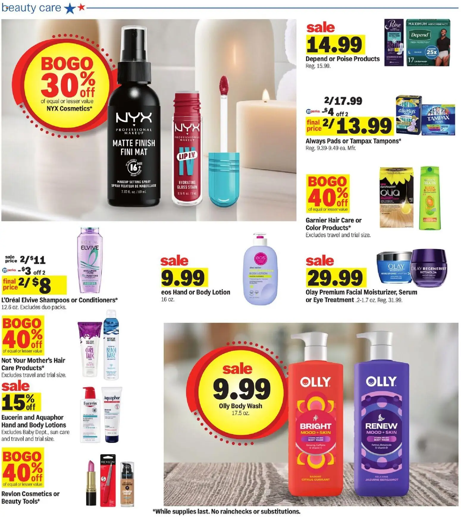 Meijer Weekly Ad - valid from 07/22/2026 | Page: 32 | Products: Vitamin, Pads, Cream, Body Wash