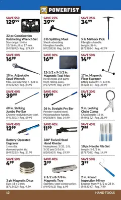 Preview of Princess Auto flyer - 2 Week Sale! from shop Princess Auto valid from Aug 11, 2026 | Page: 19 | Products: PC, Hand tools, Tools, Mirror