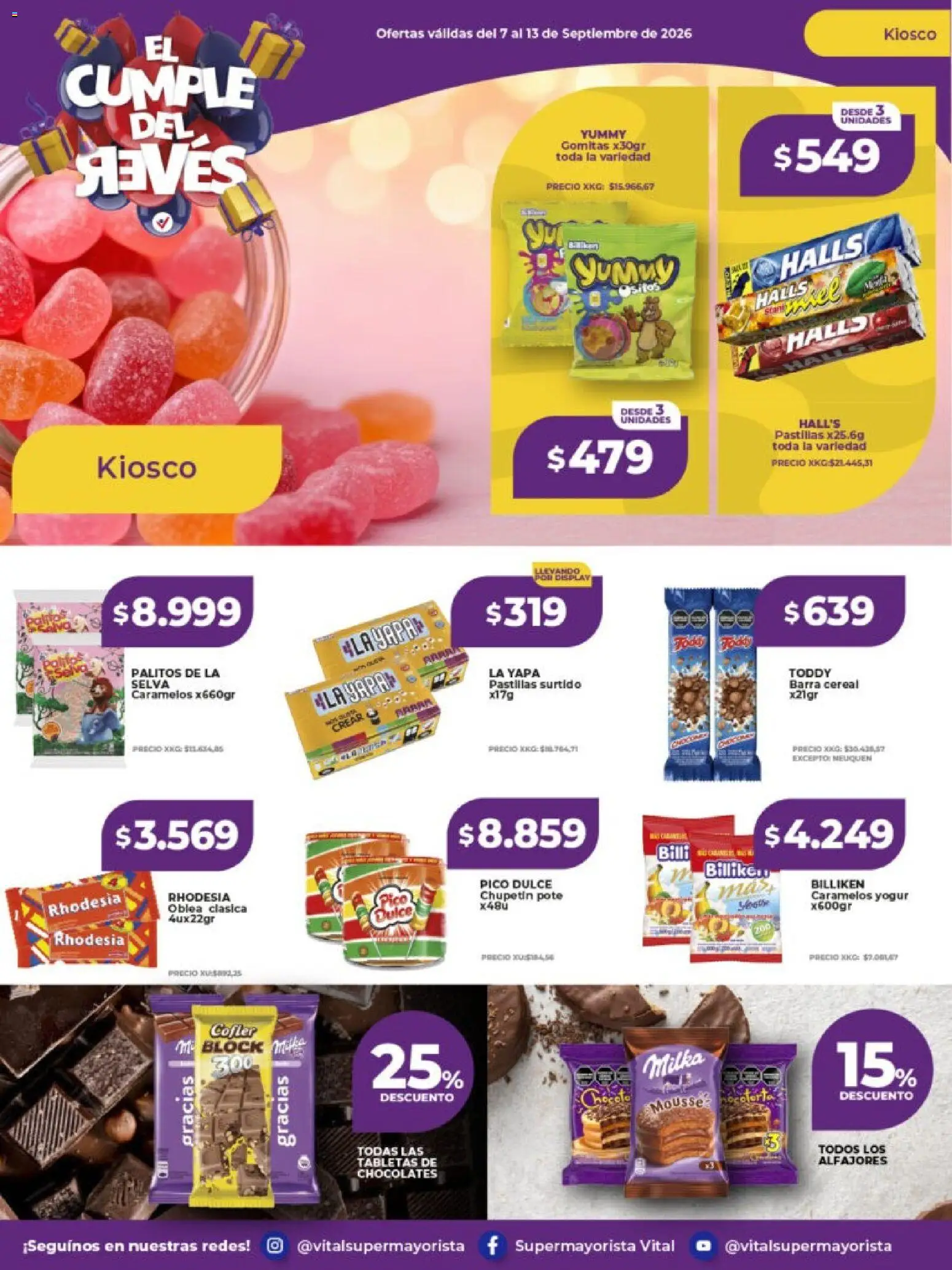 Vital - Ofertas │ válido desde el 07/09/2026 | Página: 23 | Productos: Pico, Gomitas, Dulce, Yogur