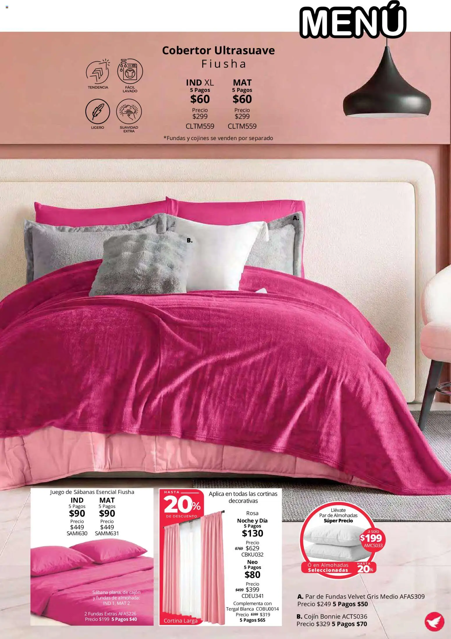 Nuevas ofertas de Colchas Concord válidas en toda la República Mexicana desde el 15/10/2026. ¡Encuentra las mejores ofertas en Colchas Concord catálogo Colección Cobertor Calor de Hogar! | Página: 113