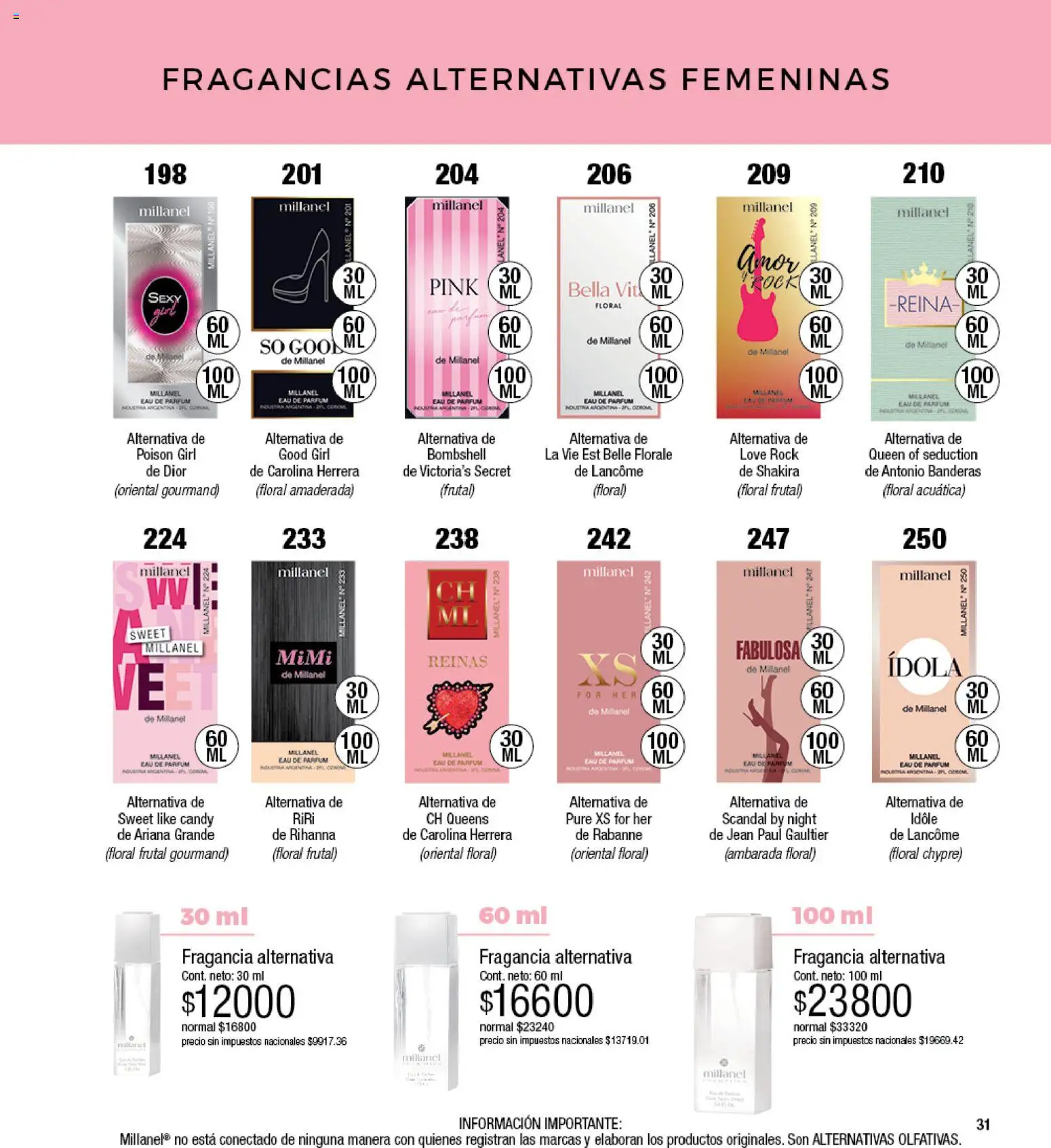 Millanel - Catálogo │ válido desde el 17/08/2026 | Página: 31 | Productos: Jean, Fragancia, Puré
