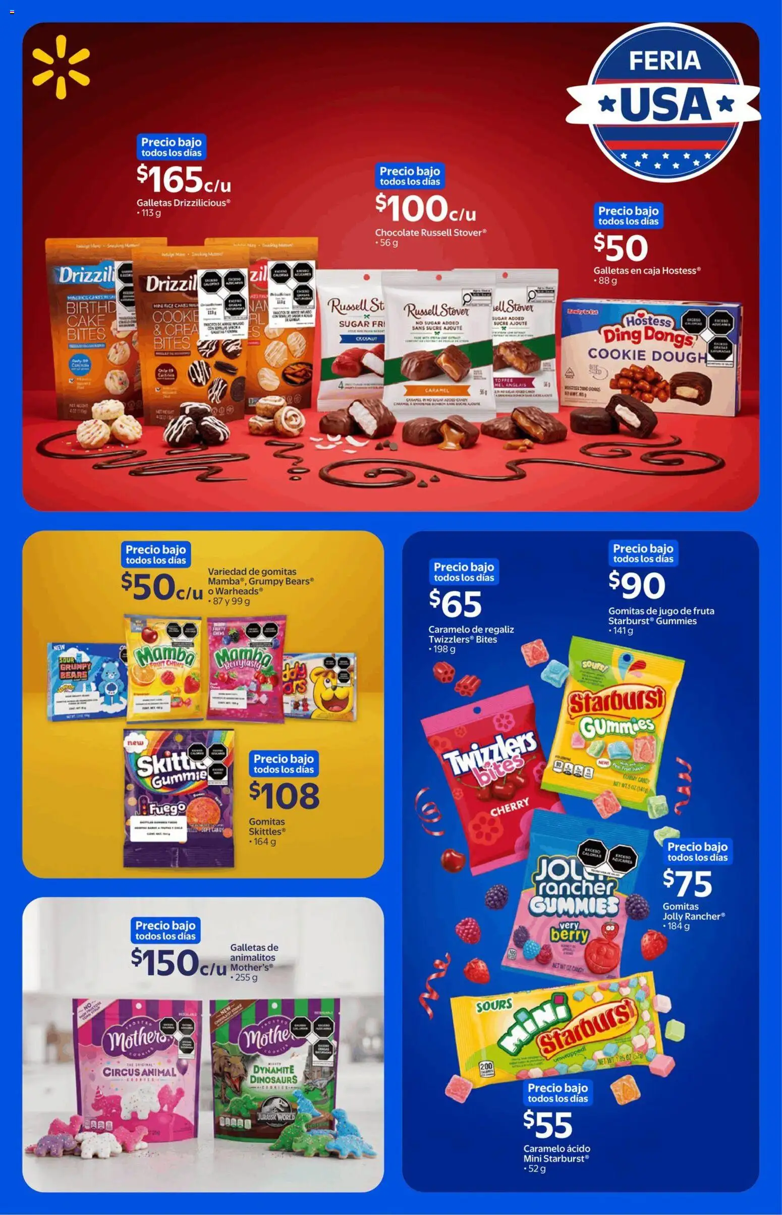 Nuevas ofertas de Walmart Express válidas en toda la República Mexicana desde el 22/07/2026. ¡Encuentra las mejores ofertas en Walmart Express folleto Antojos que cruzan fronteras! | Página: 3 | Productos: Chocolate, Jugo, Caja, Fruta