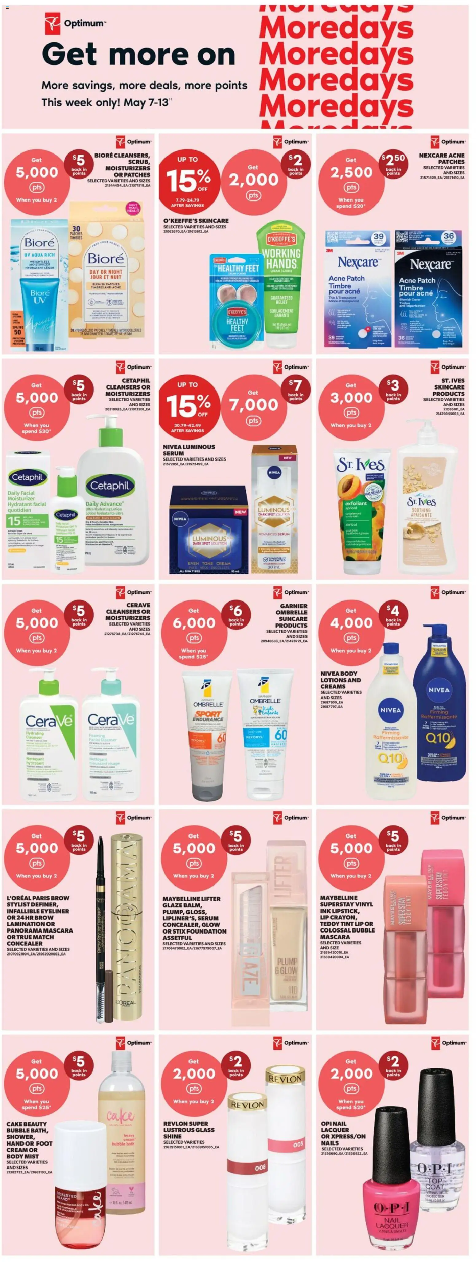Real Canadian Superstore flyer valid from 07.05.2026 | Page: 17 | Products: Cream, Concealer, Eyeliner, Coat