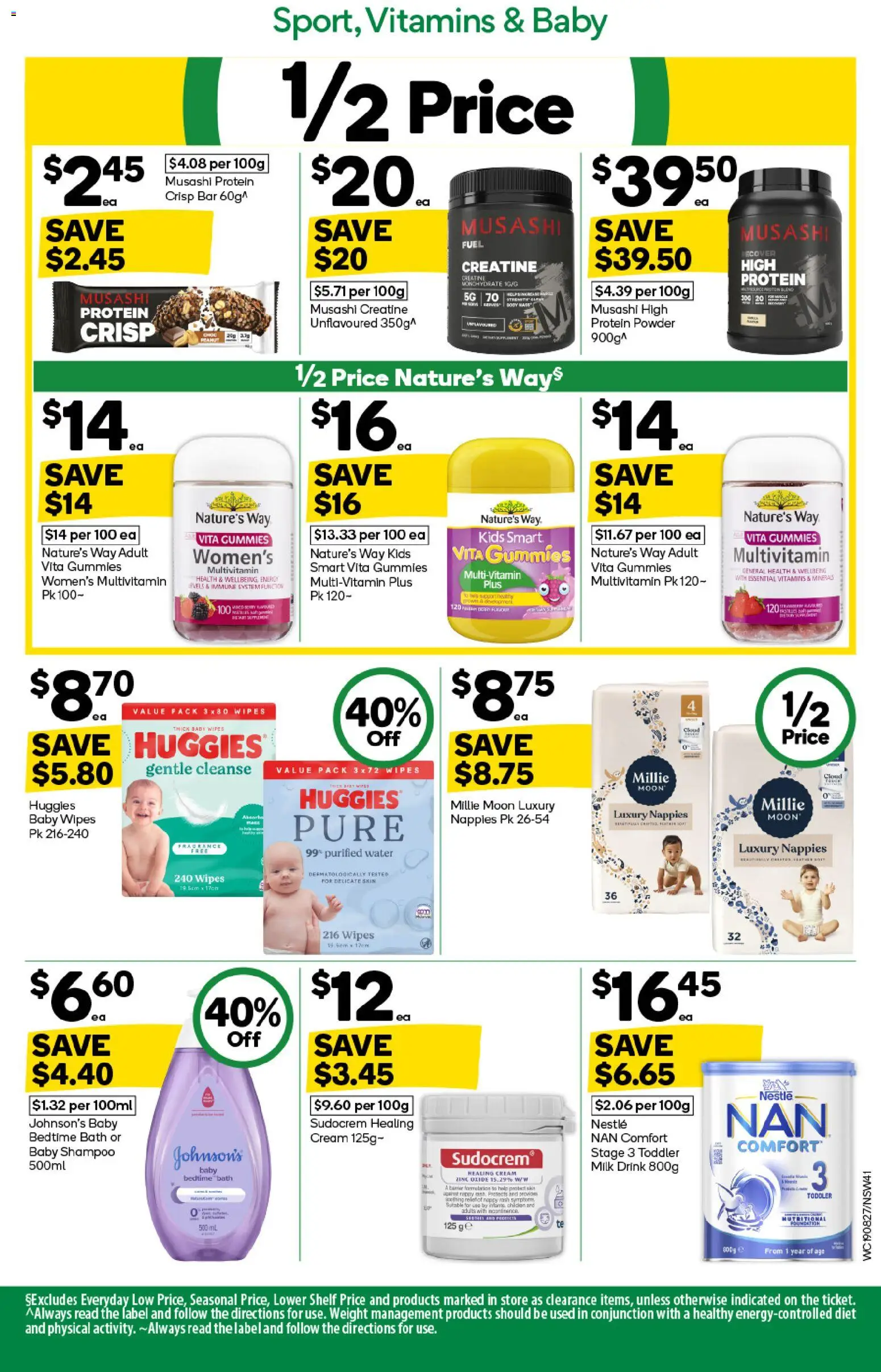 Woolworths catalogue - valid from 19/08/2026 | Page: 41 | Products: Bath, Milk, Water, Multivitamin